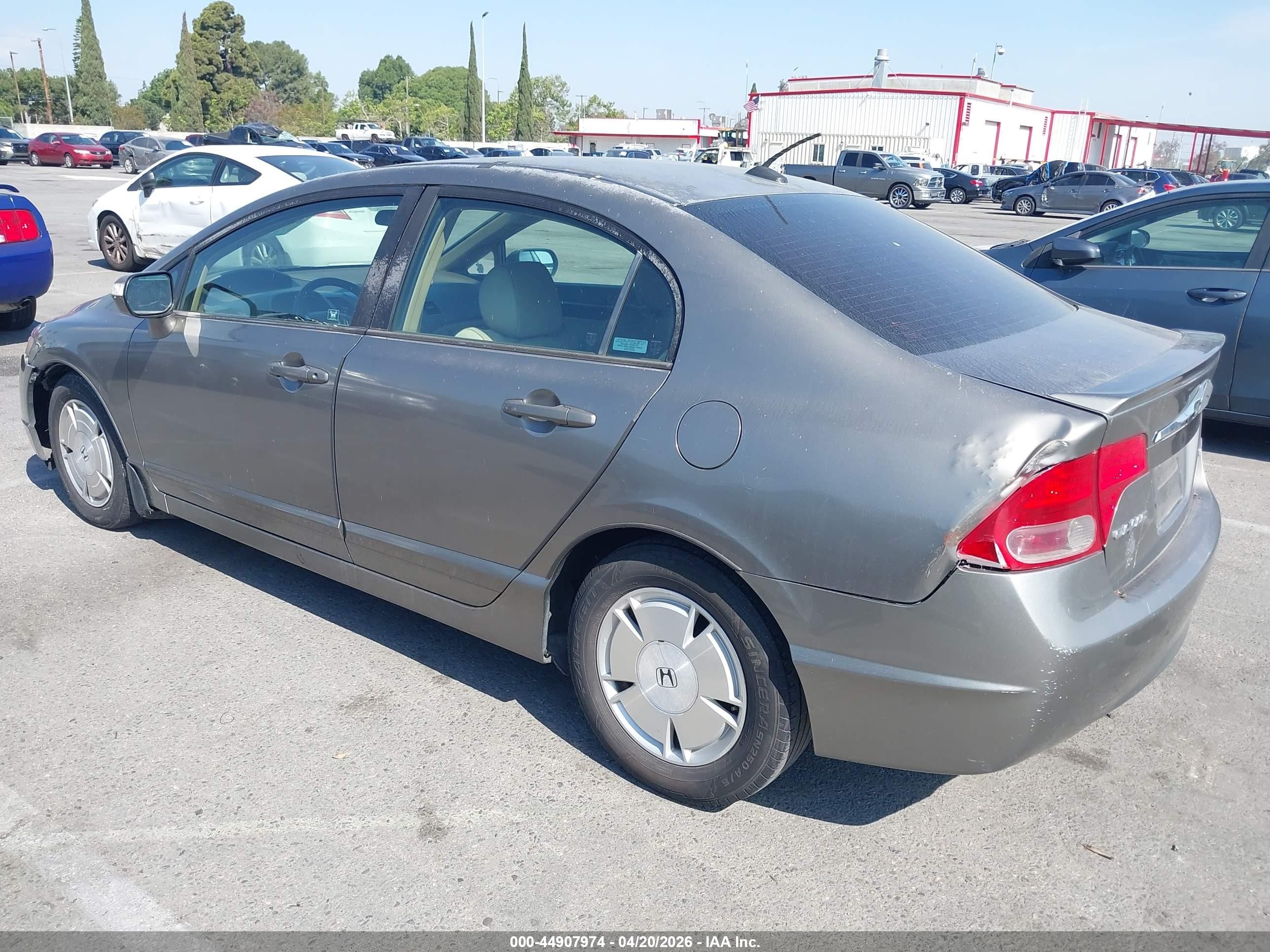 2007 Honda Civic Hybrid   Gray vin: JHMFA36267S005976