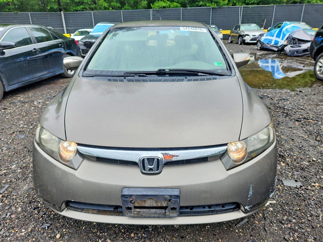2007 Honda Civic Hybrid Gray vin: JHMFA36267S006352