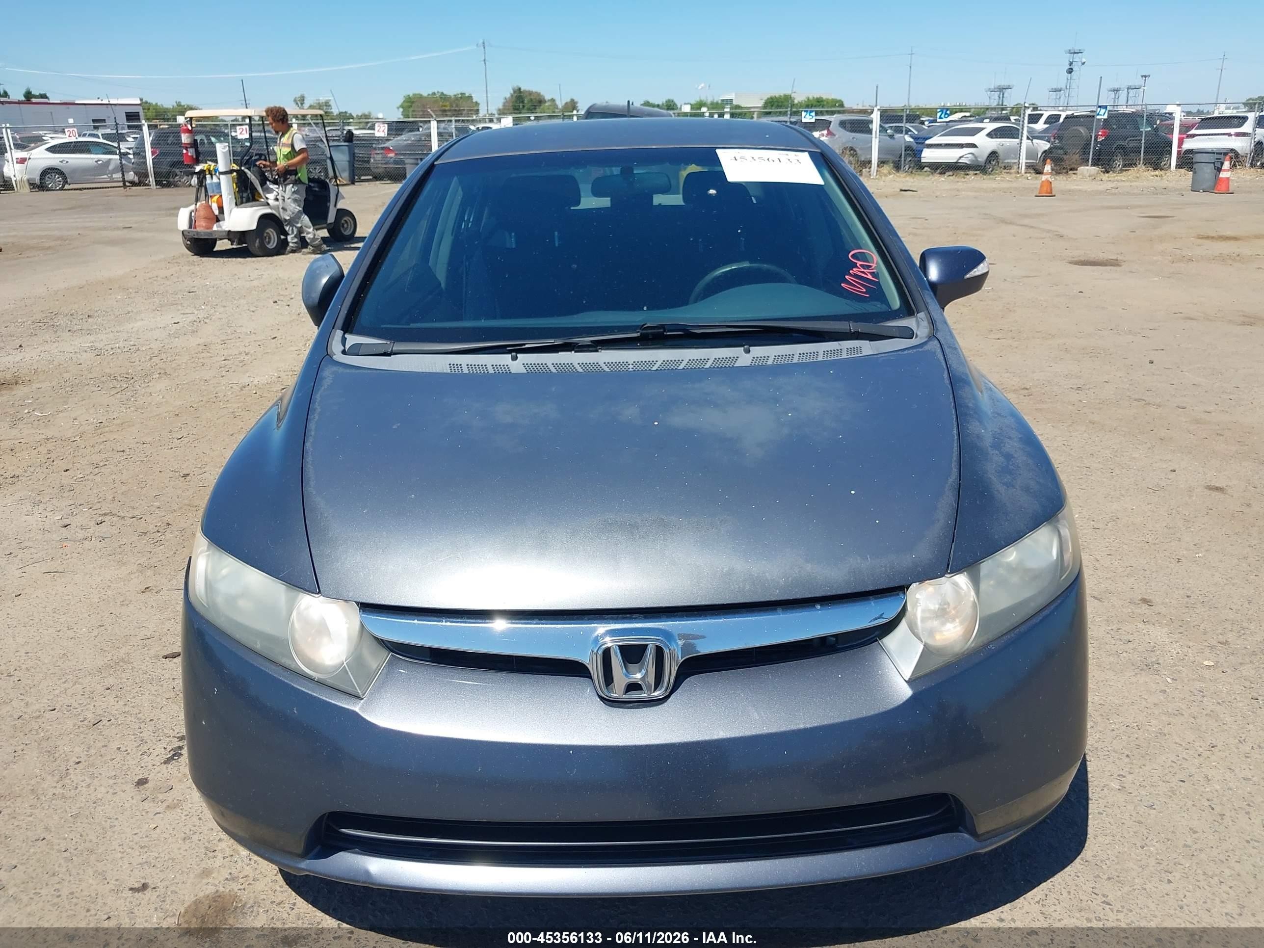 2008 Honda Civic Hybrid   Gray vin: JHMFA36268S000116