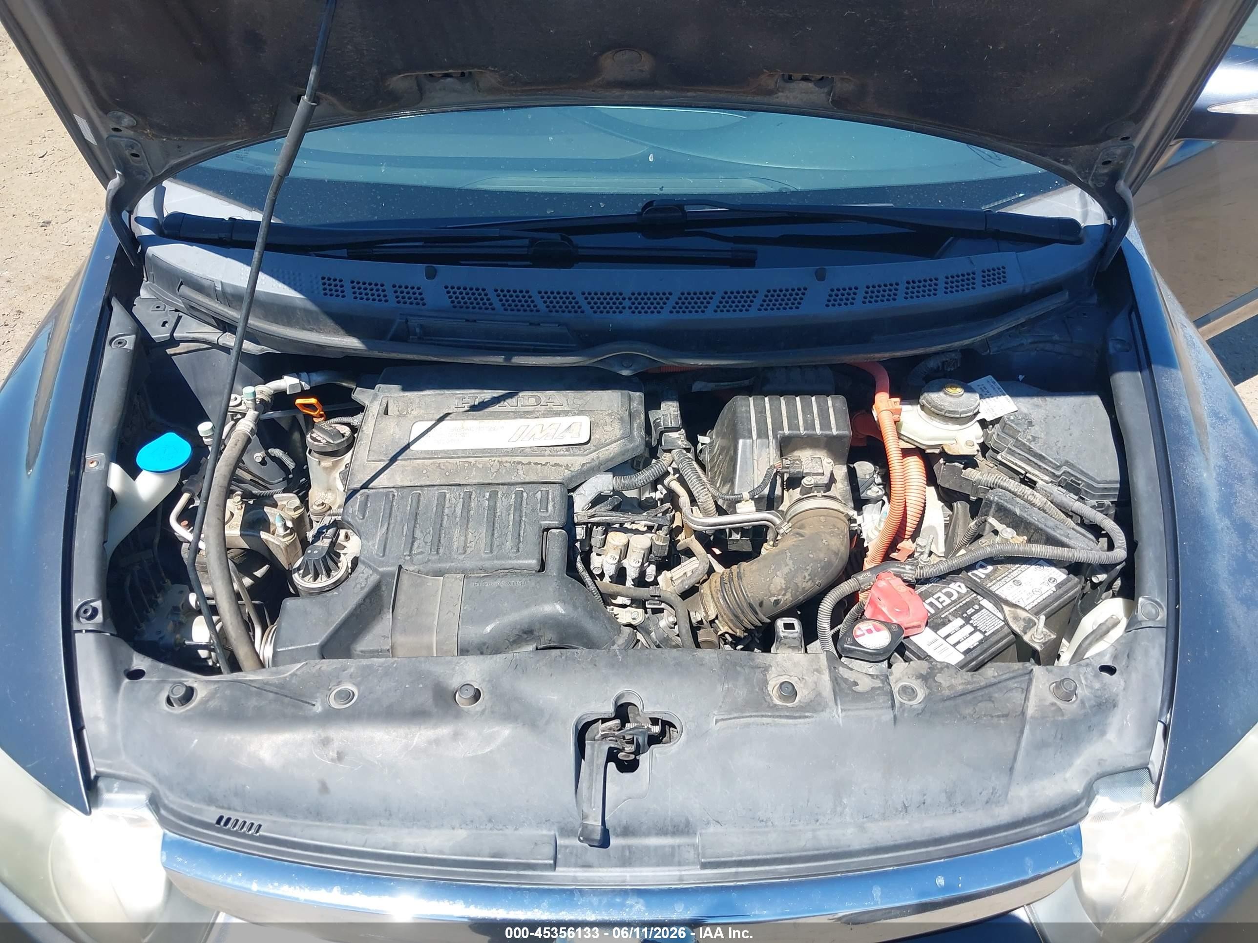 2008 Honda Civic Hybrid   Gray vin: JHMFA36268S000116