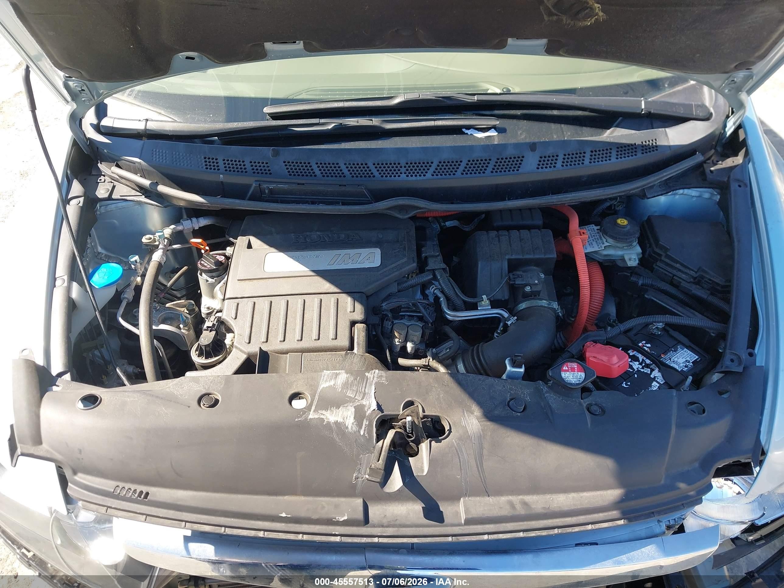 2008 Honda Civic Hybrid   Light Blue vin: JHMFA36268S007518