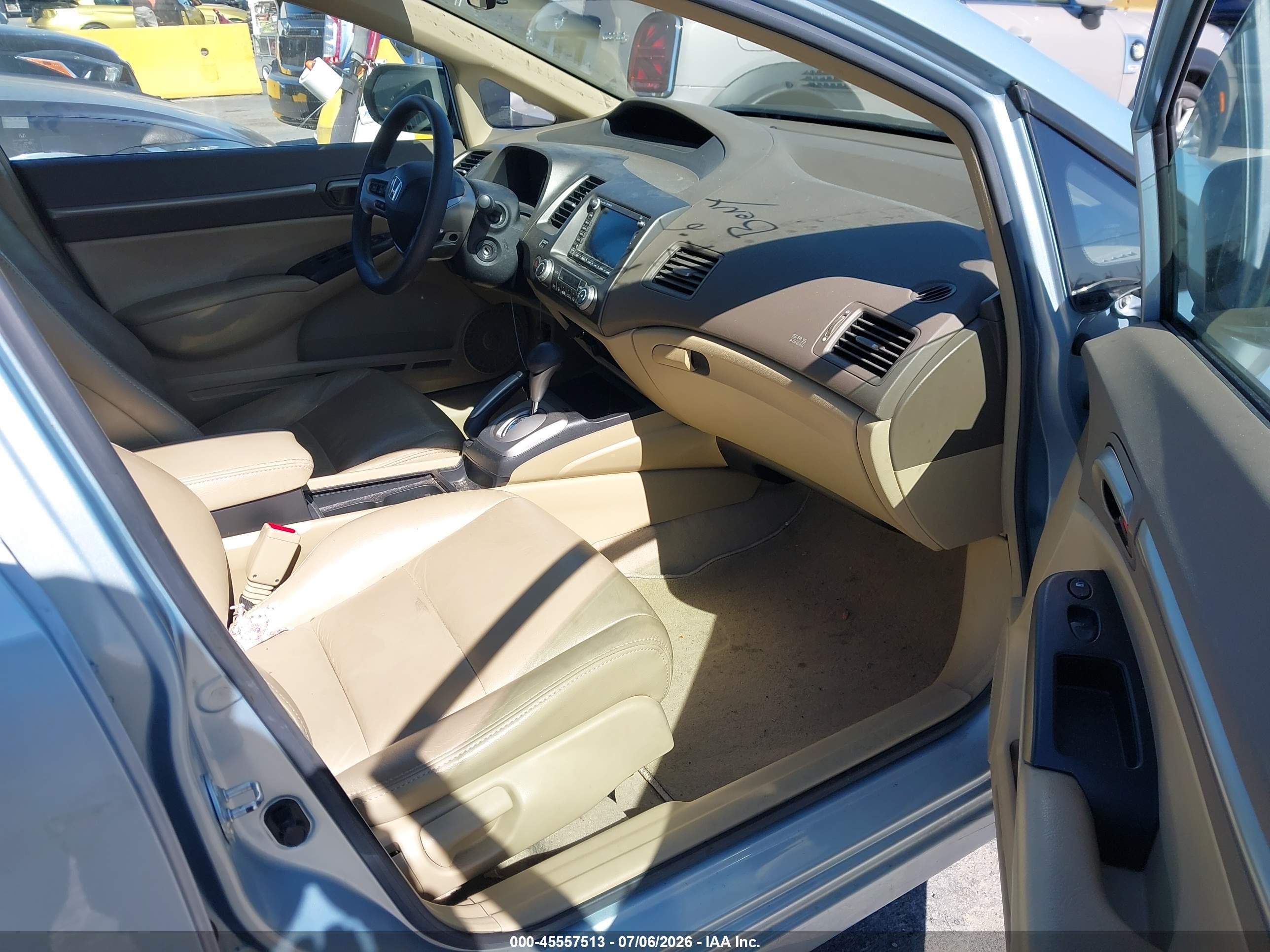 2008 Honda Civic Hybrid   Light Blue vin: JHMFA36268S007518