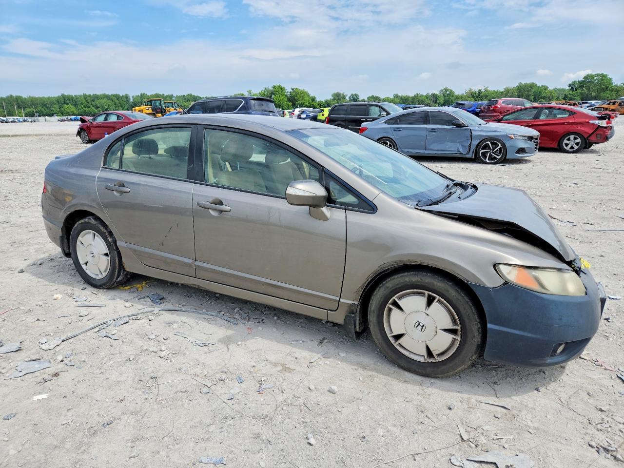 2008 Honda Civic Hybrid Tan vin: JHMFA36268S010421