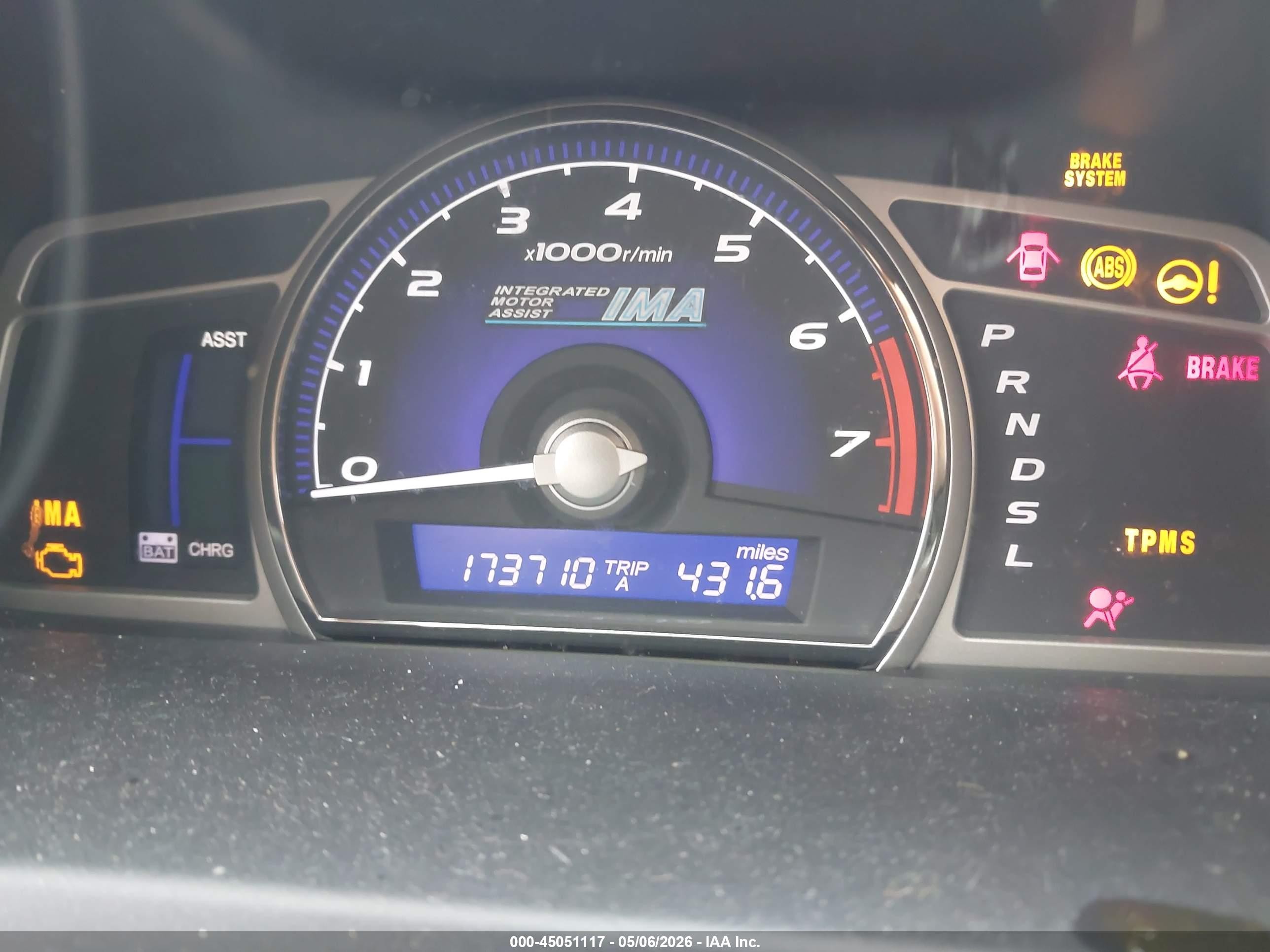 2008 Honda Civic Hybrid   Pewter vin: JHMFA36268S010838