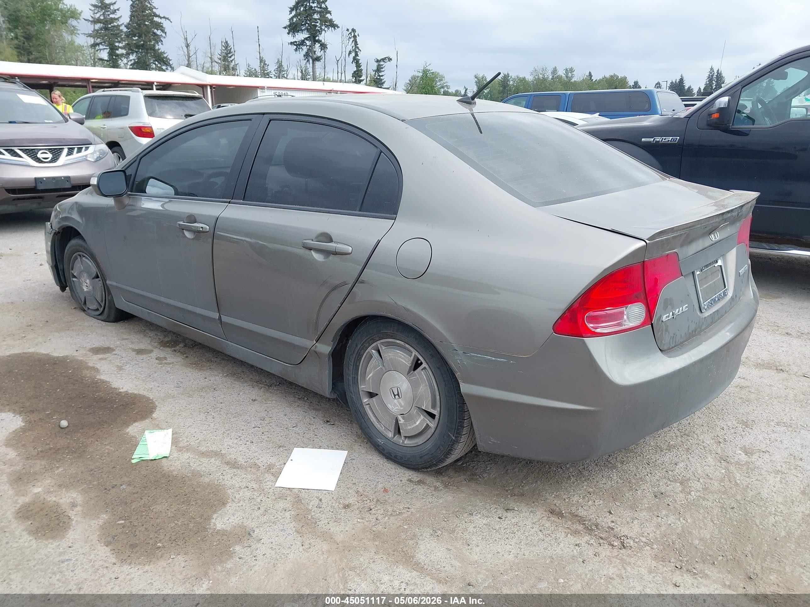 2008 Honda Civic Hybrid   Pewter vin: JHMFA36268S010838