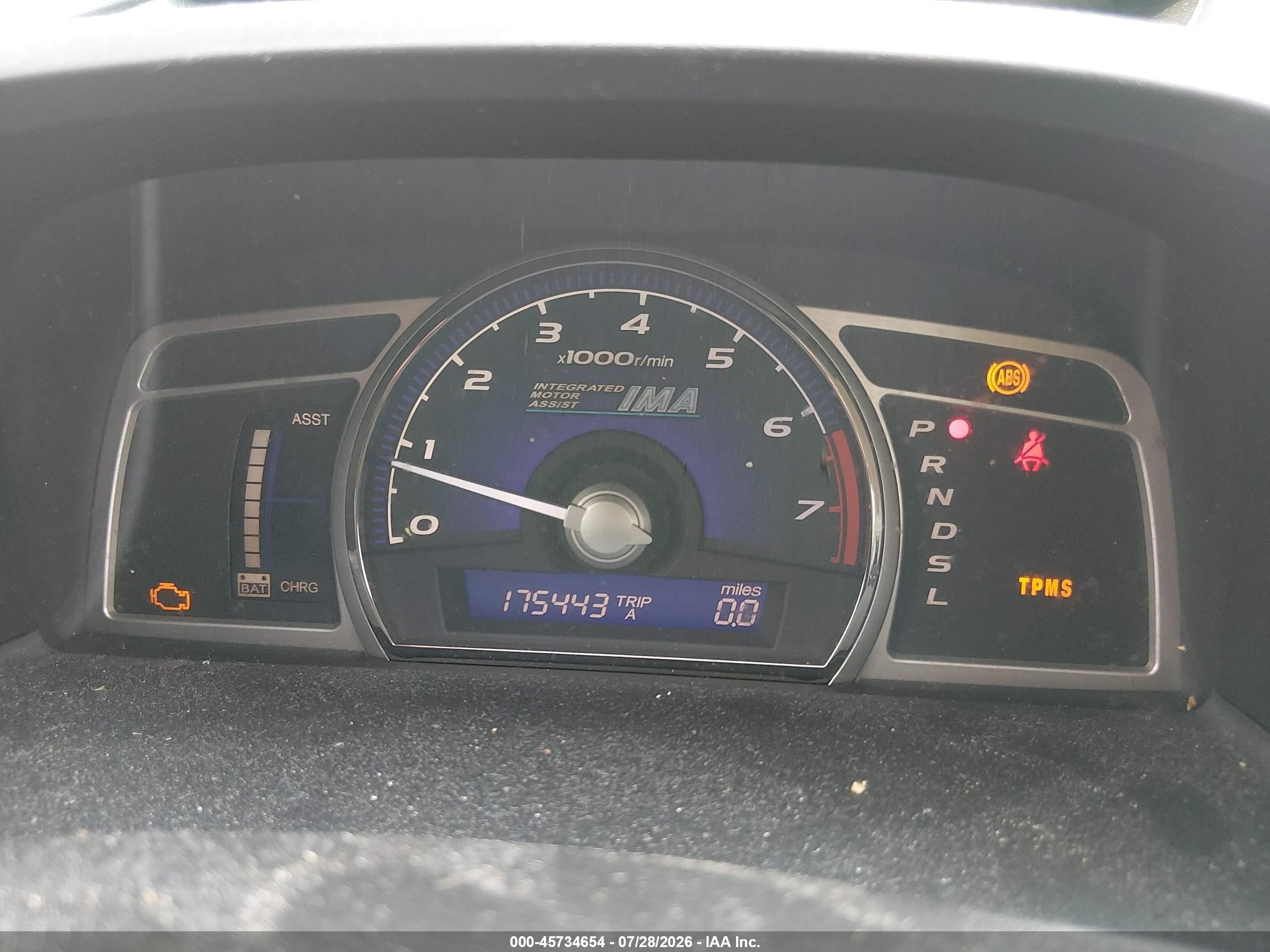 2008 Honda Civic Hybrid   Silver vin: JHMFA36268S013755