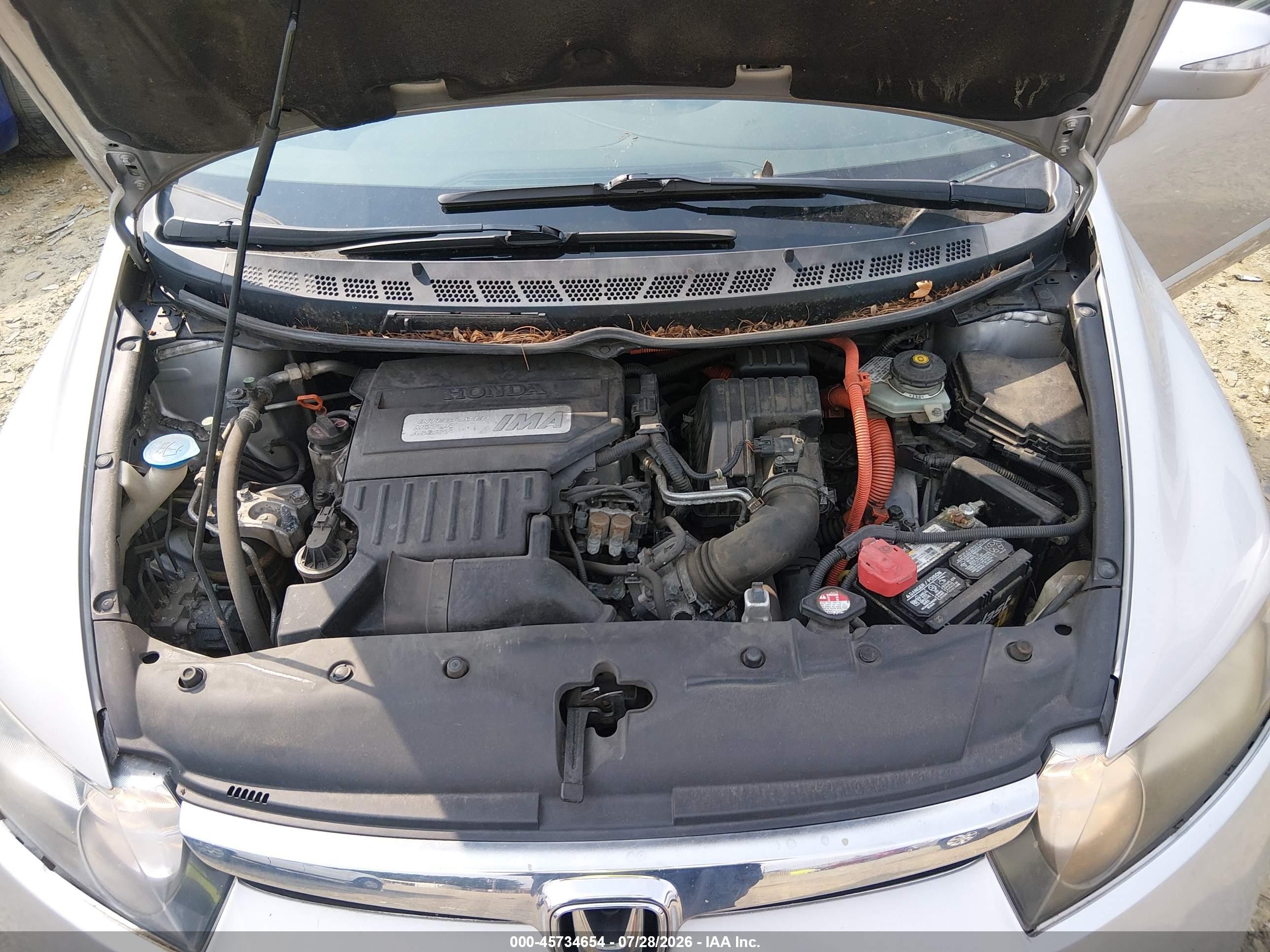 2008 Honda Civic Hybrid   Silver vin: JHMFA36268S013755