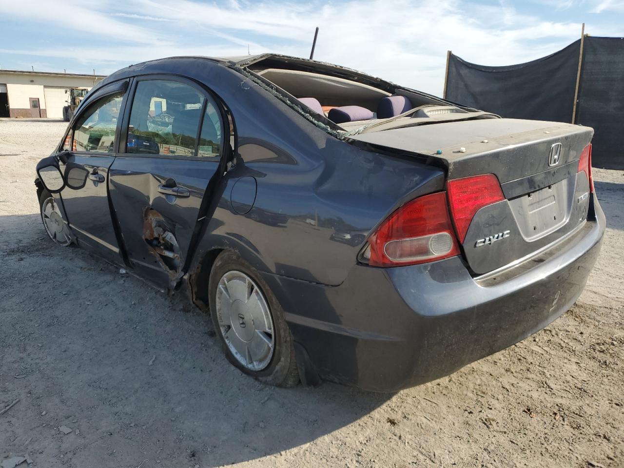 2008 Honda Civic Hybrid Blue vin: JHMFA36268S028059