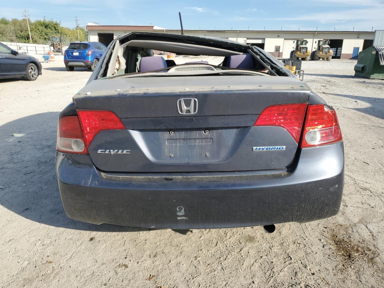 2008 Honda Civic Hybrid Blue vin: JHMFA36268S028059