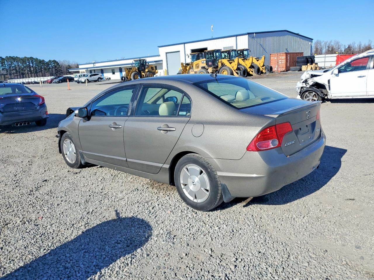 2008 Honda Civic Hybrid Tan vin: JHMFA36268S028434