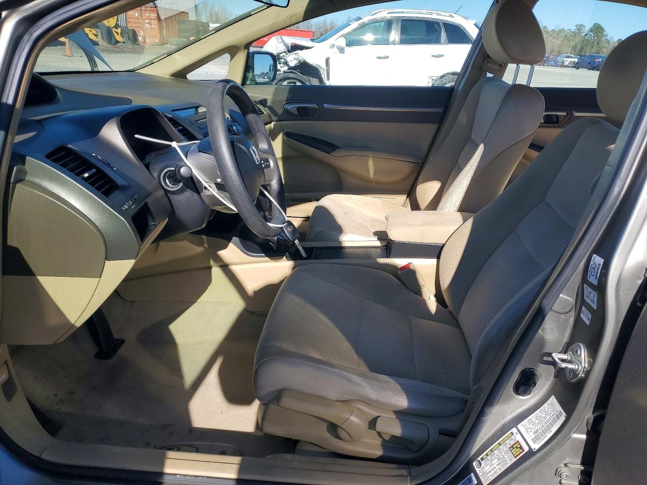 2008 Honda Civic Hybrid Tan vin: JHMFA36268S028434