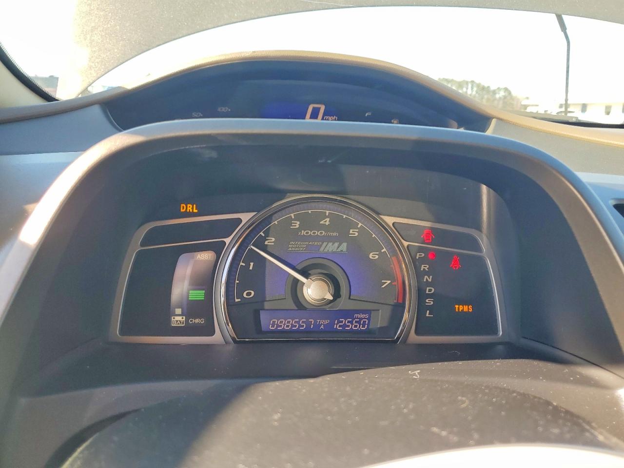 2008 Honda Civic Hybrid Tan vin: JHMFA36268S028434