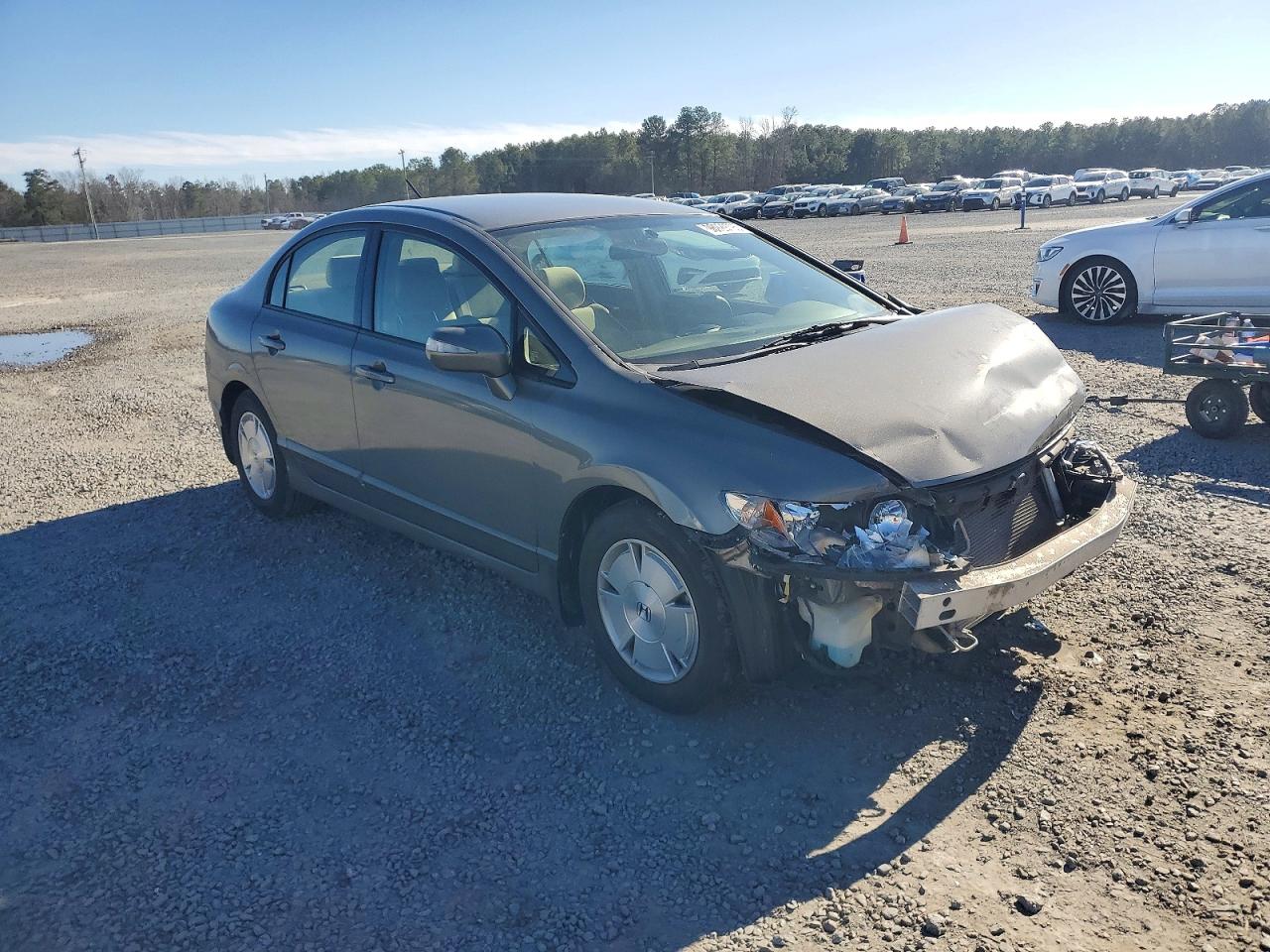 2008 Honda Civic Hybrid Tan vin: JHMFA36268S028434