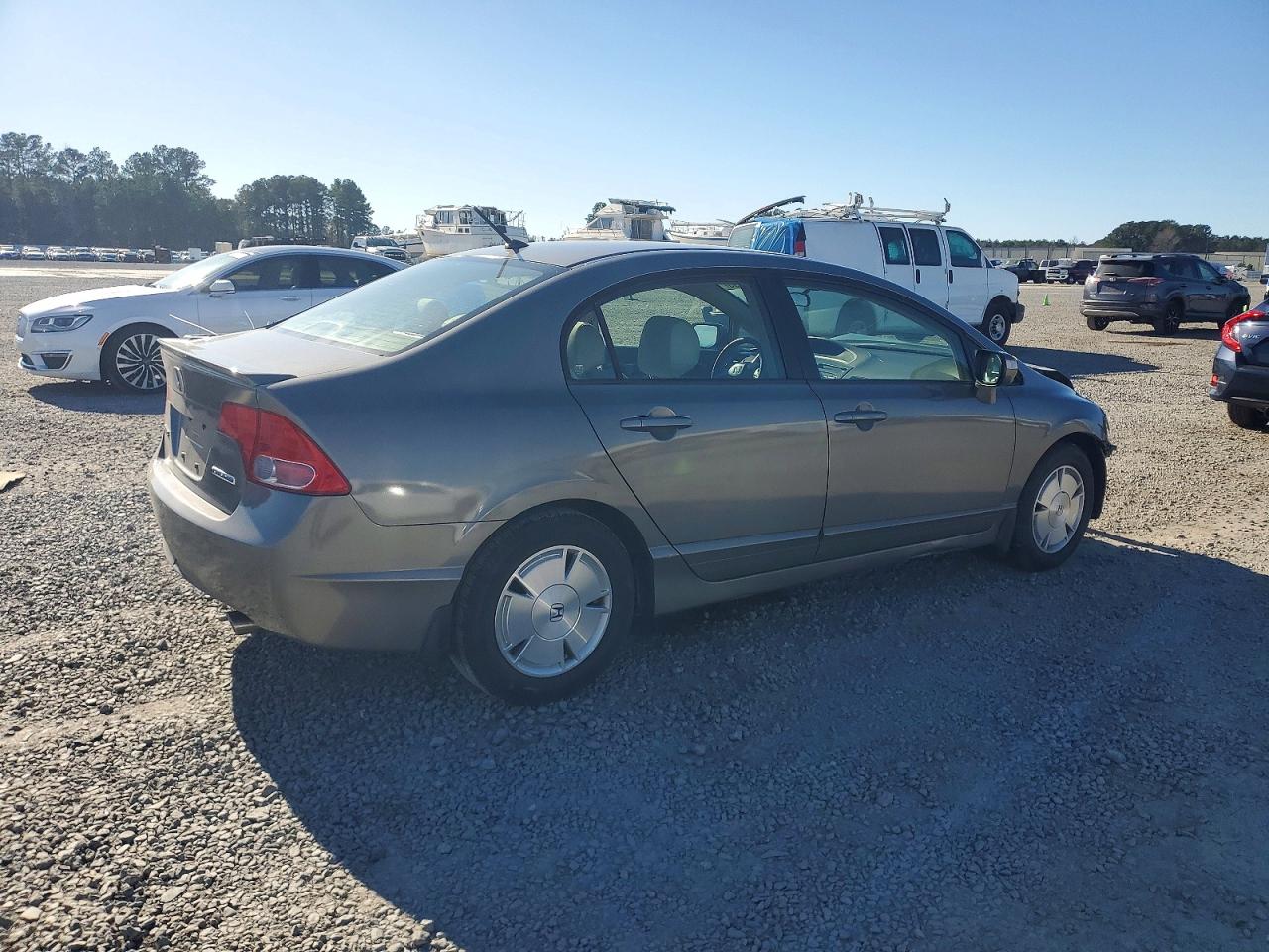 2008 Honda Civic Hybrid Tan vin: JHMFA36268S028434