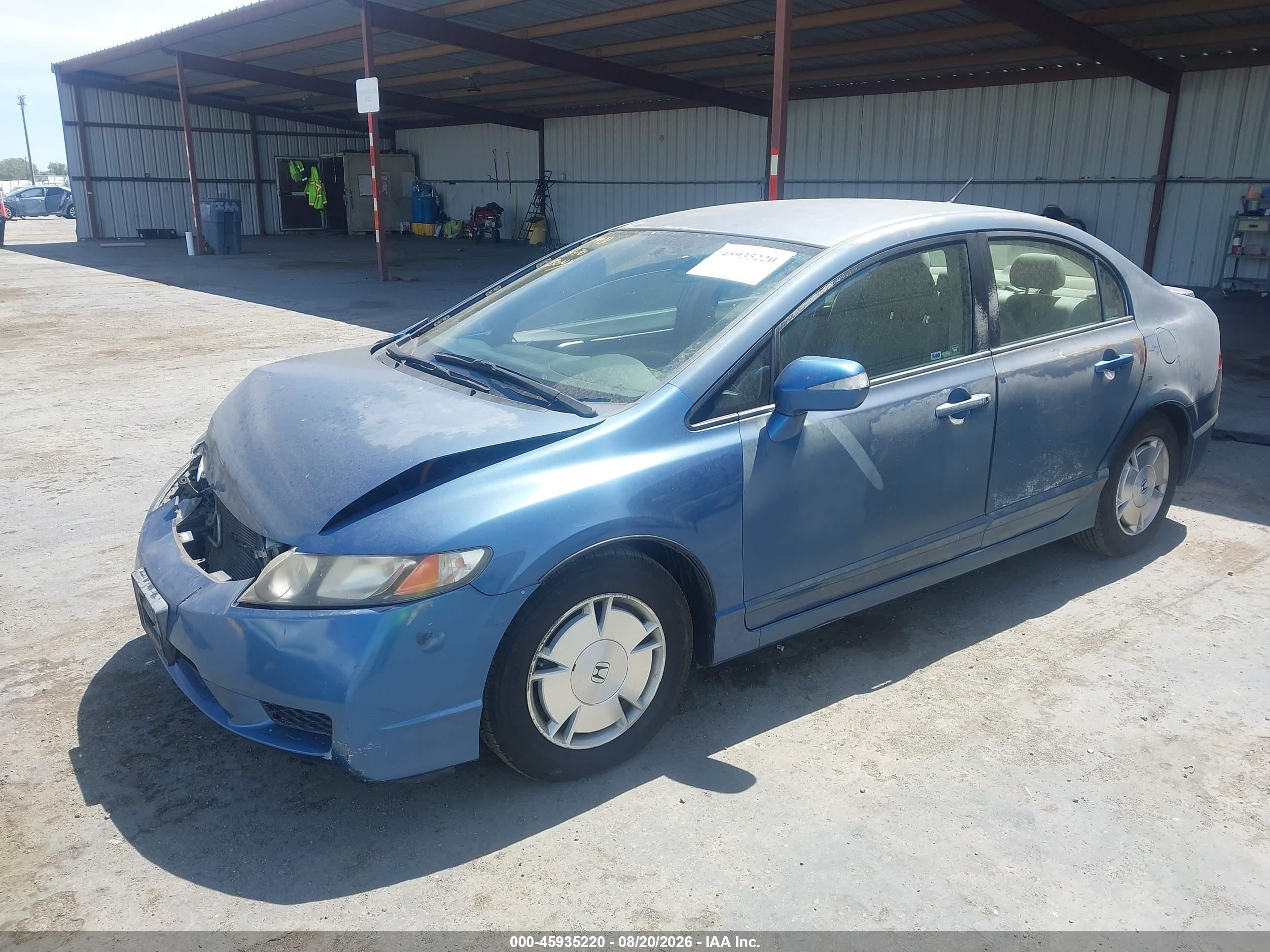 2009 Honda Civic Hybrid   Light Blue vin: JHMFA36269S002806