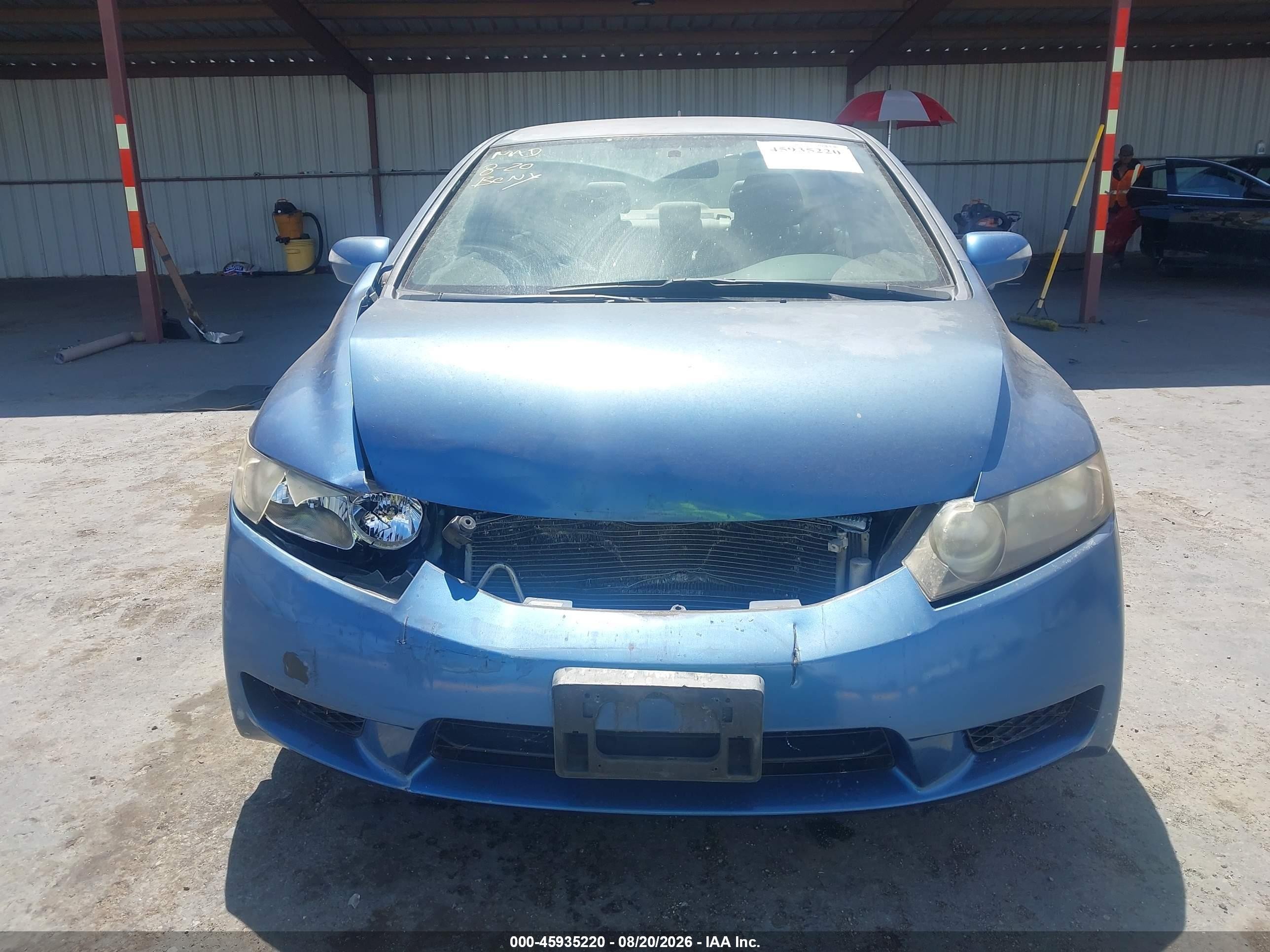 2009 Honda Civic Hybrid   Light Blue vin: JHMFA36269S002806