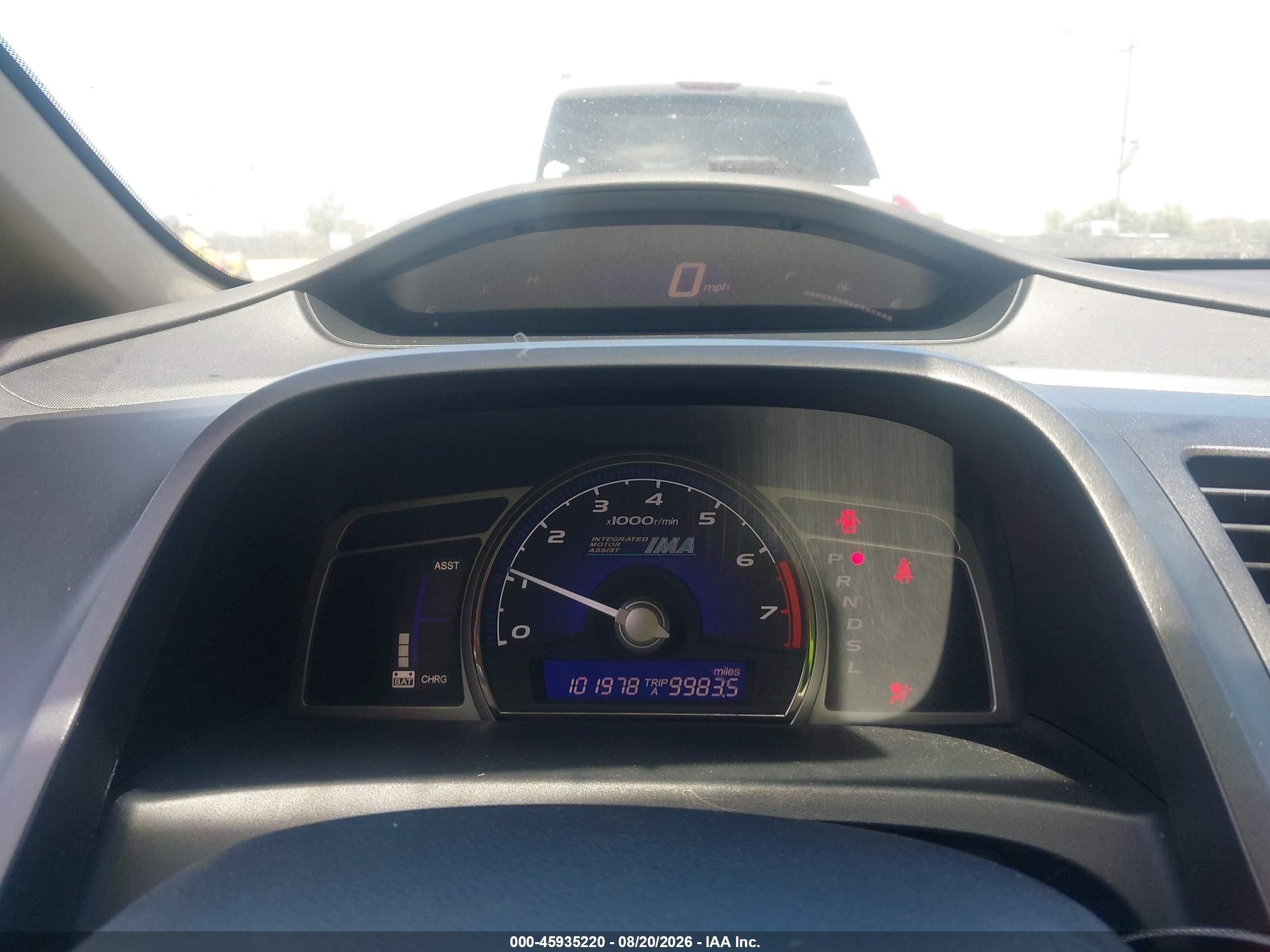 2009 Honda Civic Hybrid   Light Blue vin: JHMFA36269S002806