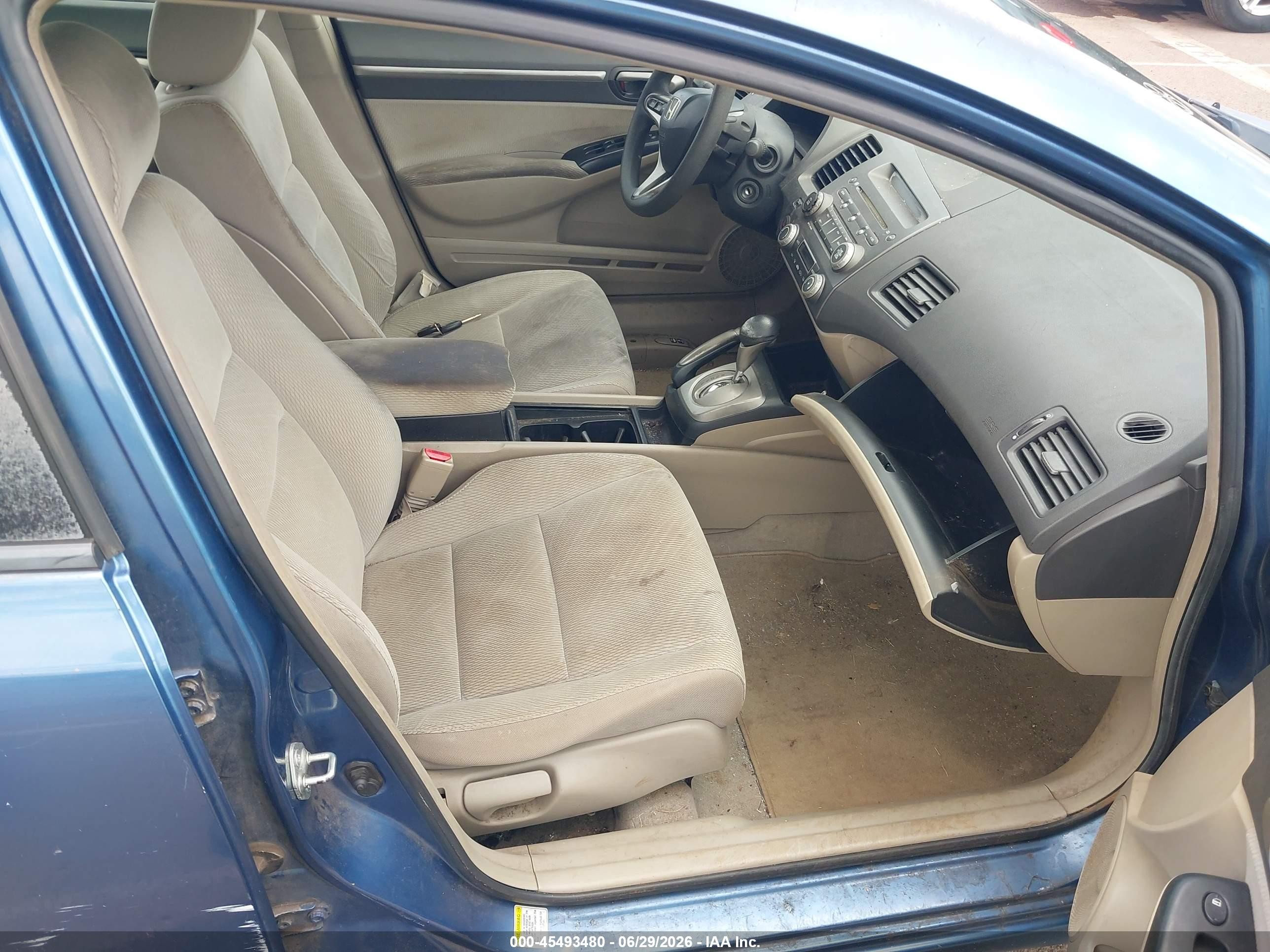 2009 Honda Civic Hybrid   Light Blue vin: JHMFA36269S008010