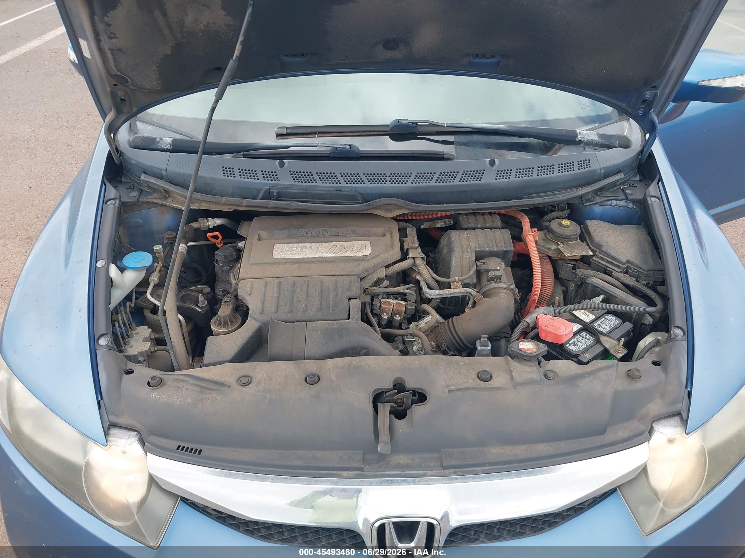 2009 Honda Civic Hybrid   Light Blue vin: JHMFA36269S008010