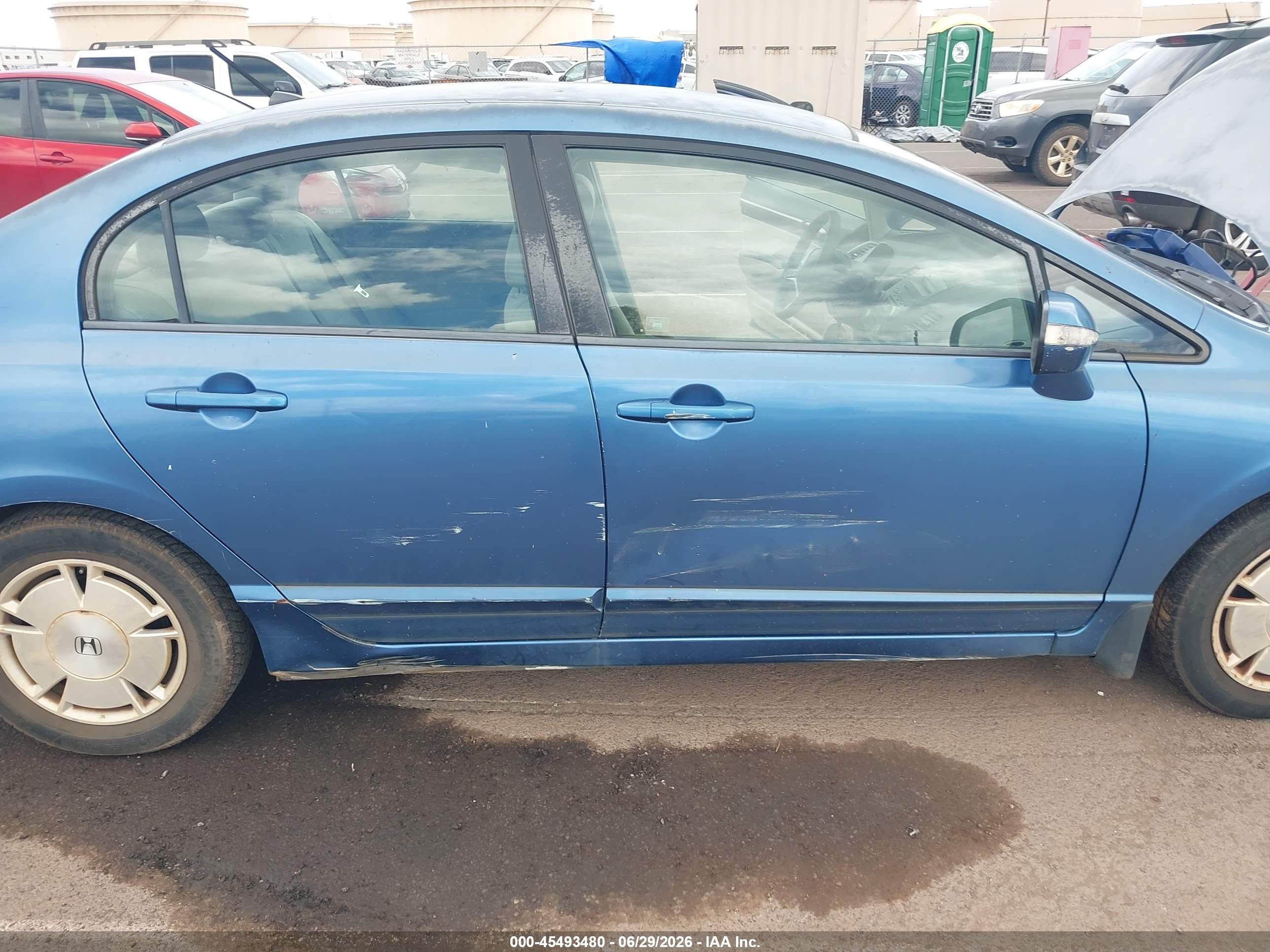 2009 Honda Civic Hybrid   Light Blue vin: JHMFA36269S008010
