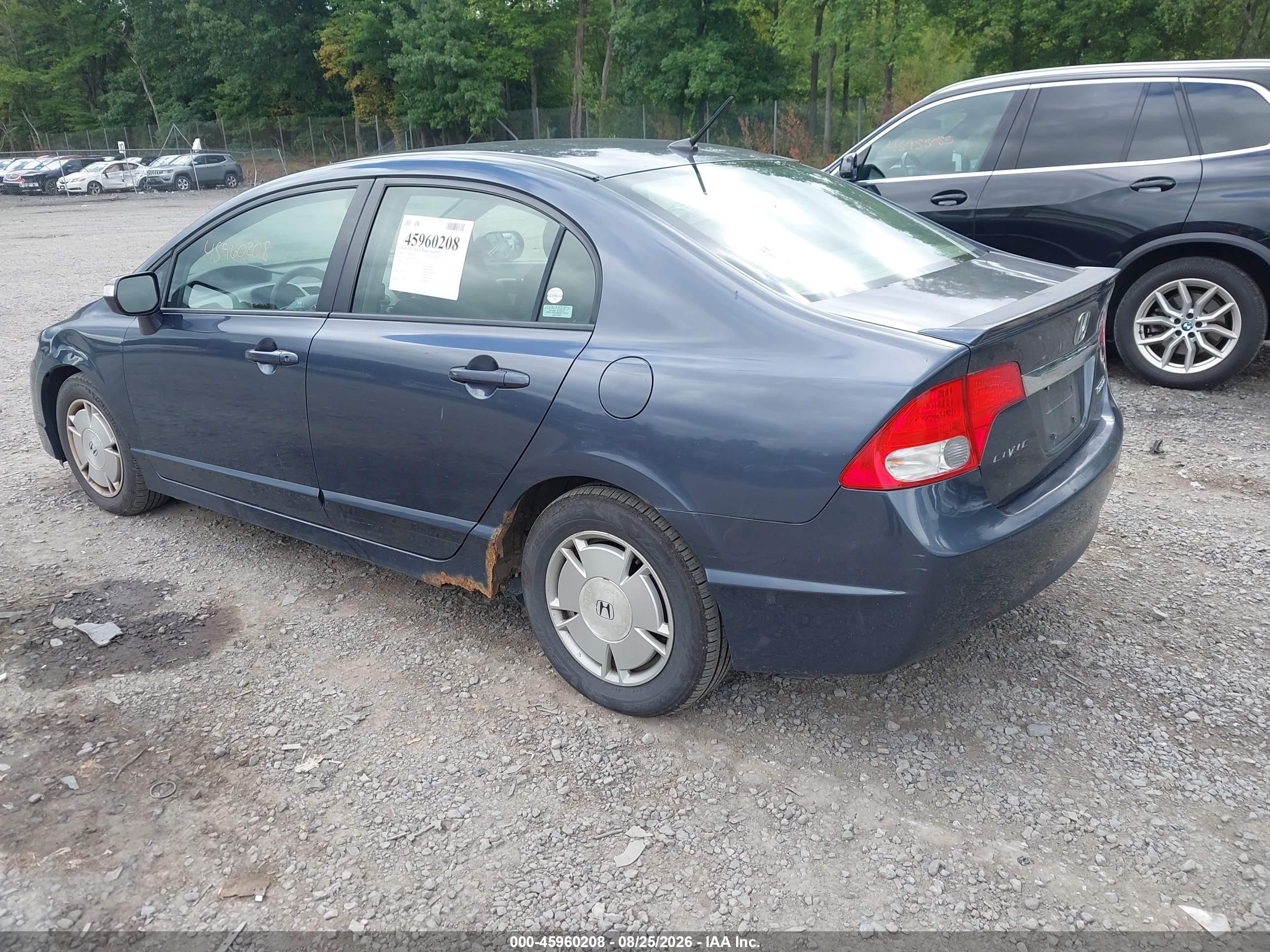2009 Honda Civic Hybrid   Blue vin: JHMFA36269S010288