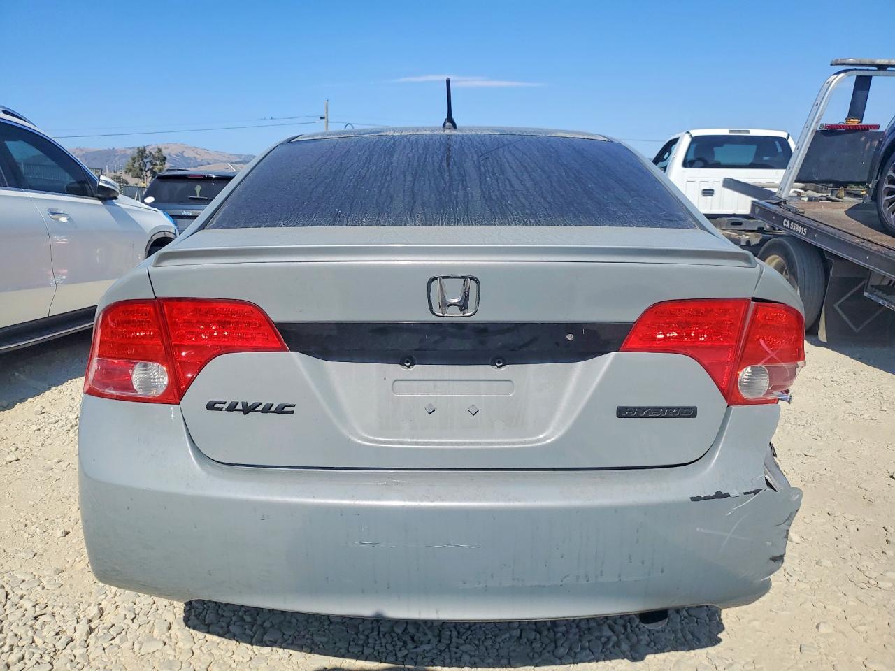 2006 Honda Civic Hybrid Gray vin: JHMFA36276S021070