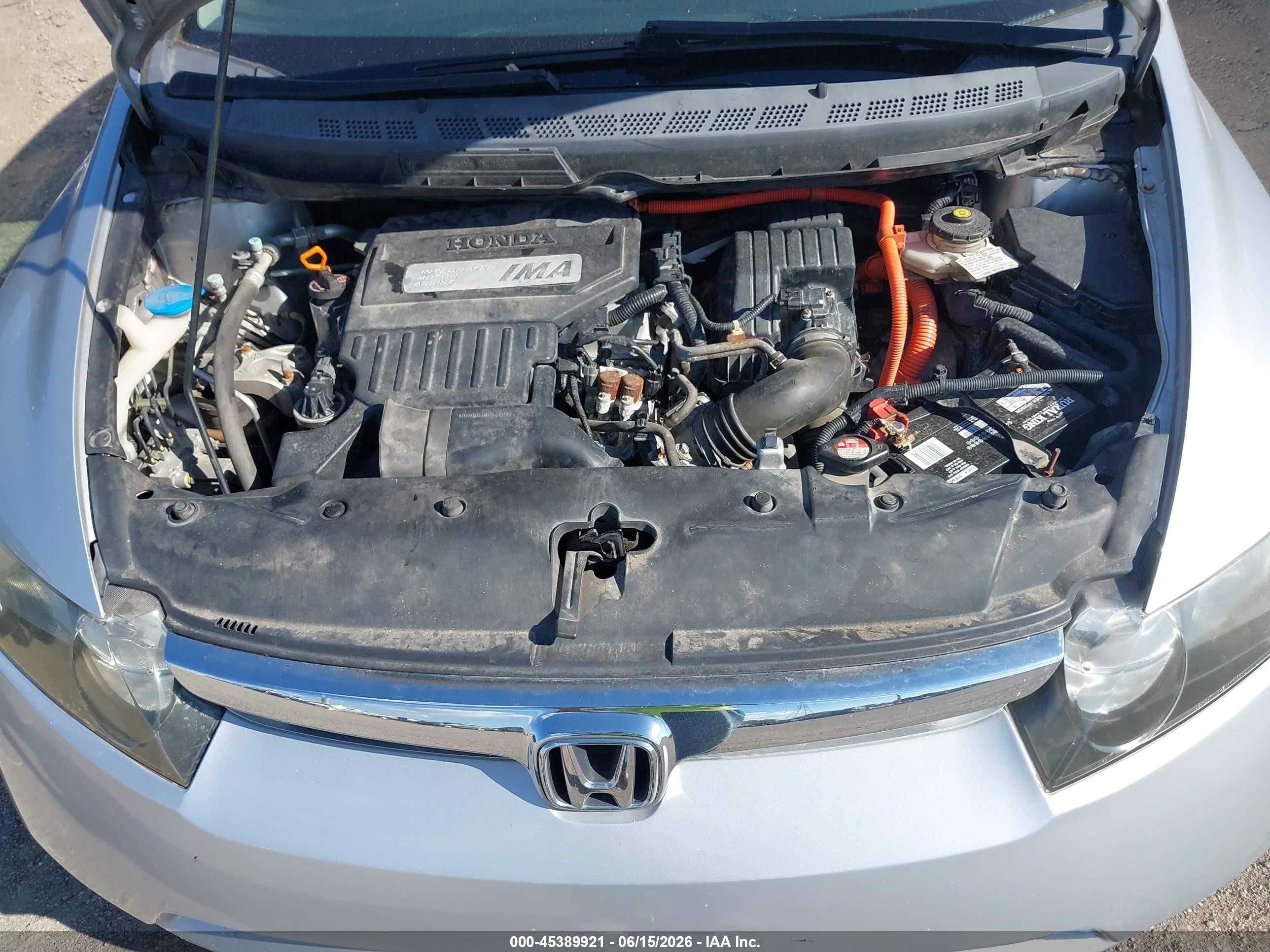 2007 Honda Civic Hybrid Серебряный vin: JHMFA36277S003976