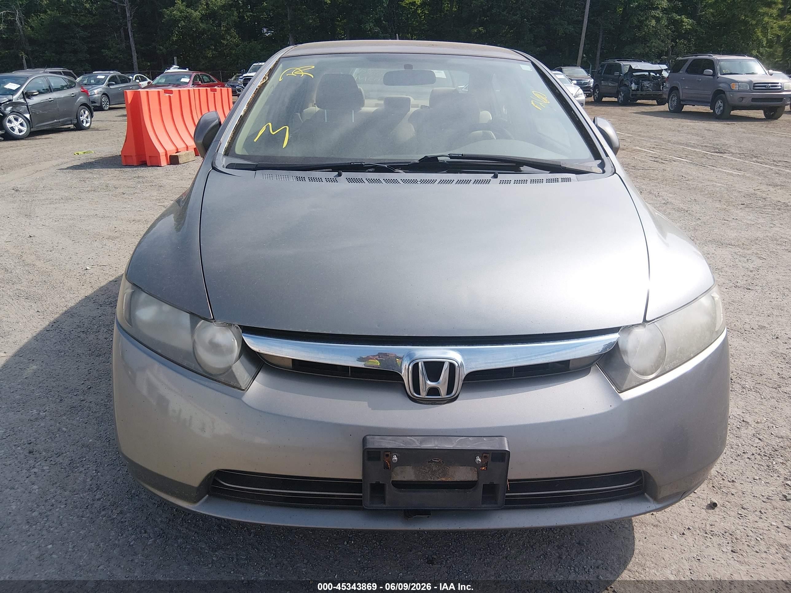 2007 Honda Civic Hybrid   Gray vin: JHMFA36277S004190
