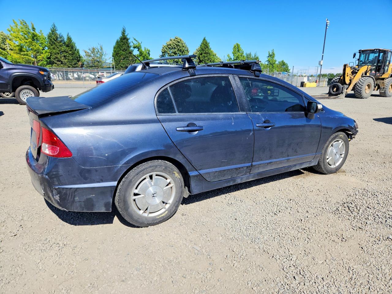 2008 Honda Civic Hybrid Gray vin: JHMFA36278S001081