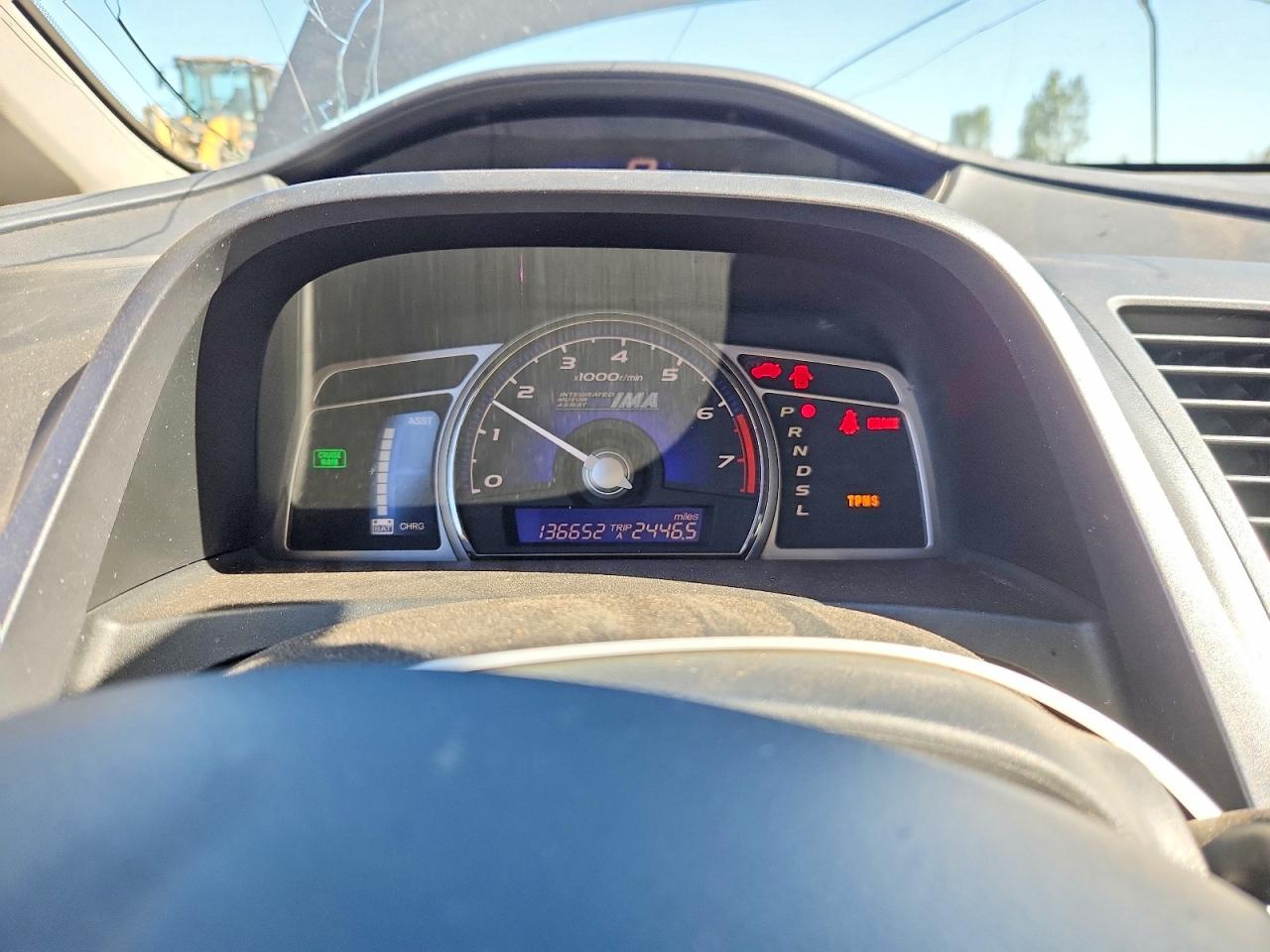 2008 Honda Civic Hybrid Gray vin: JHMFA36278S001081