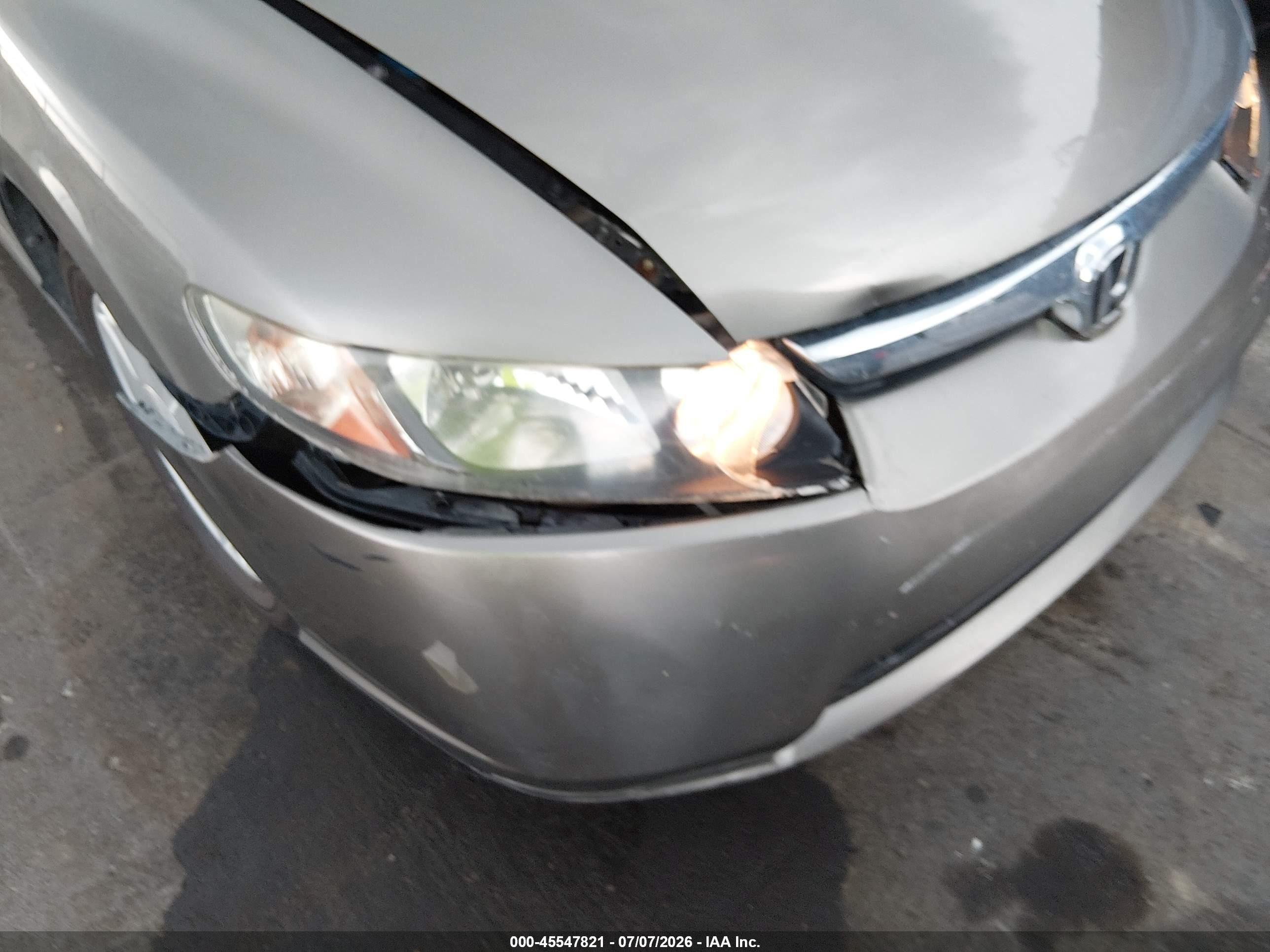 2008 Honda Civic Hybrid Серый vin: JHMFA36278S015210
