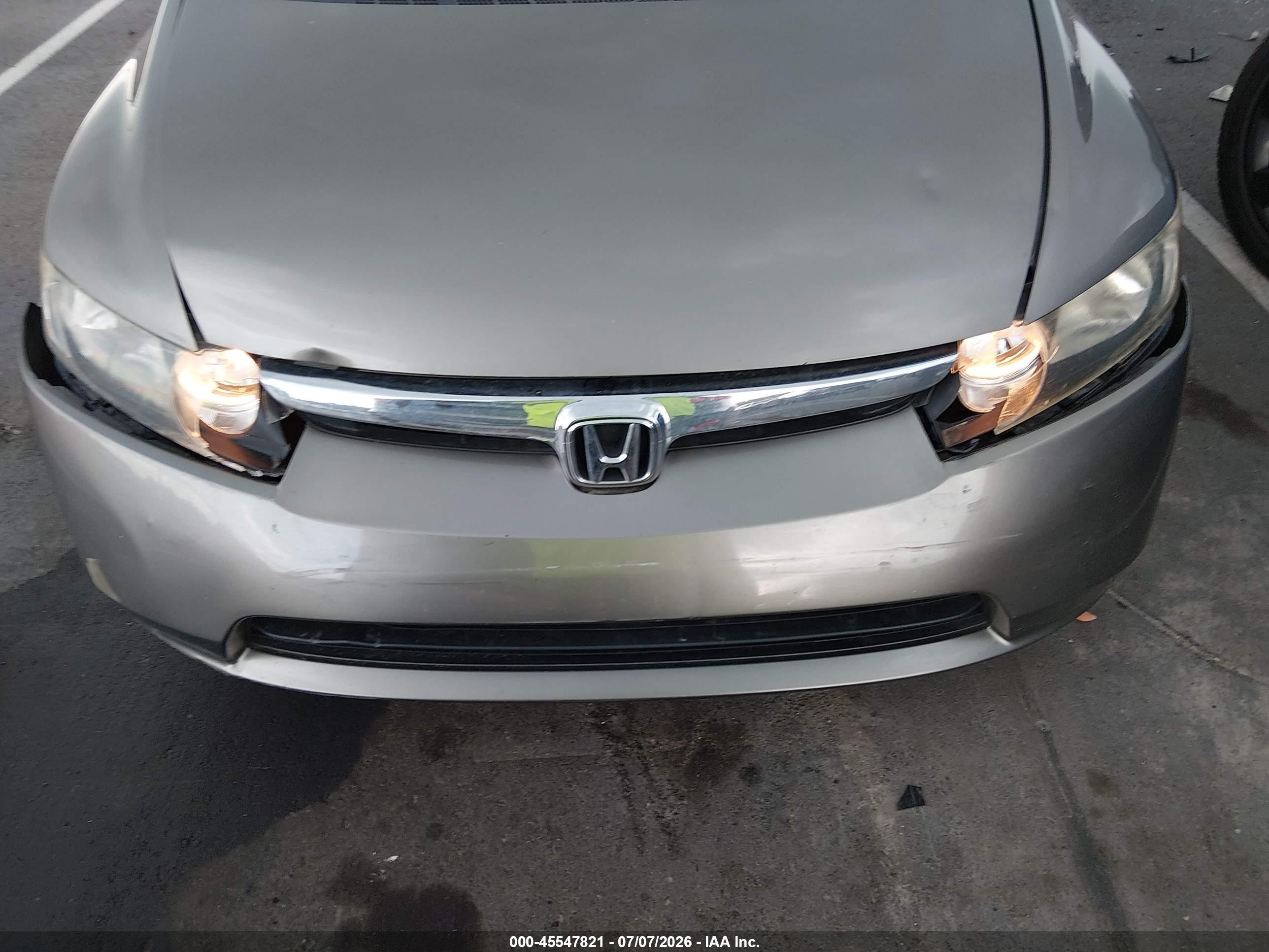 2008 Honda Civic Hybrid Серый vin: JHMFA36278S015210