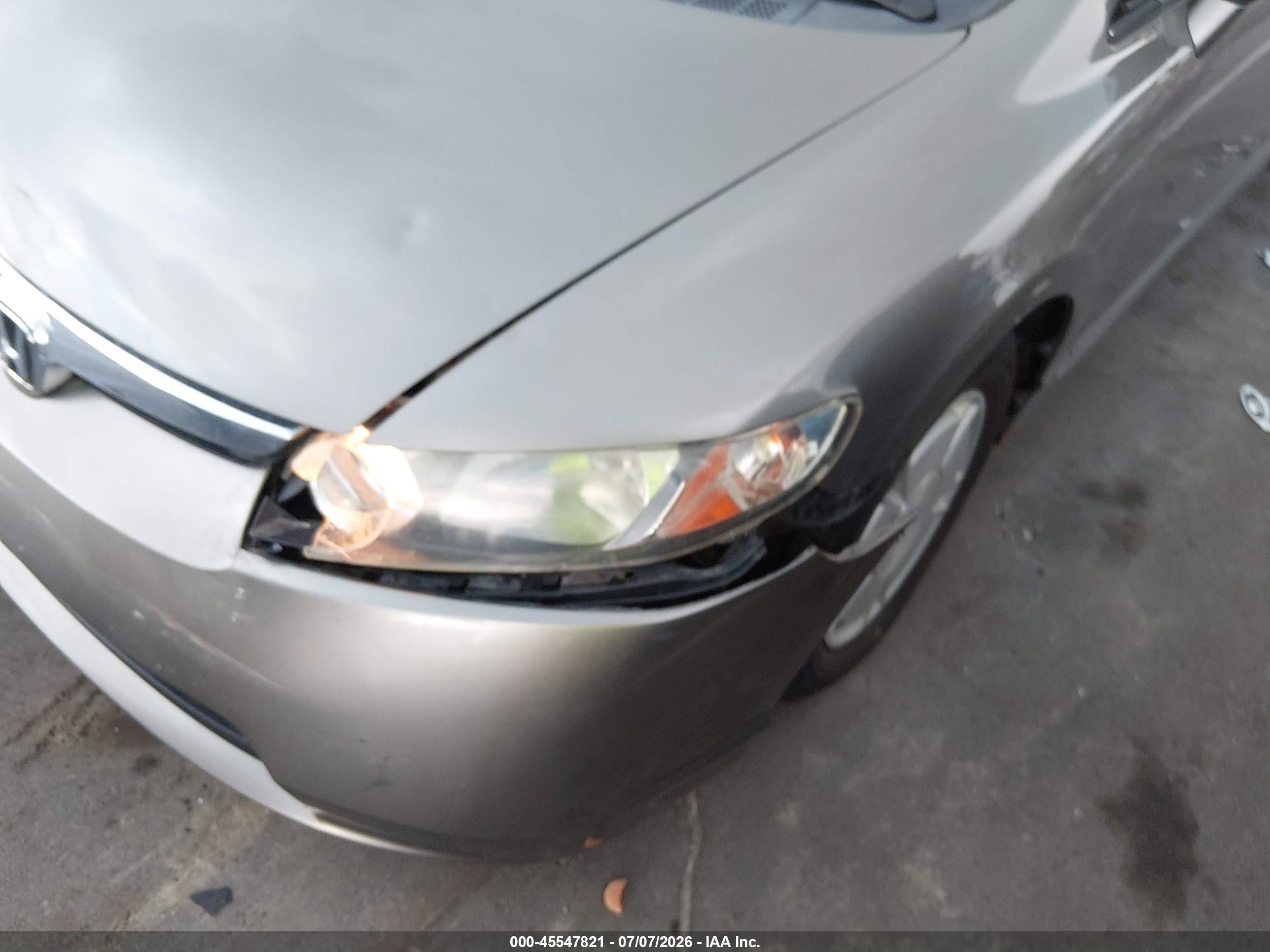 2008 Honda Civic Hybrid Серый vin: JHMFA36278S015210