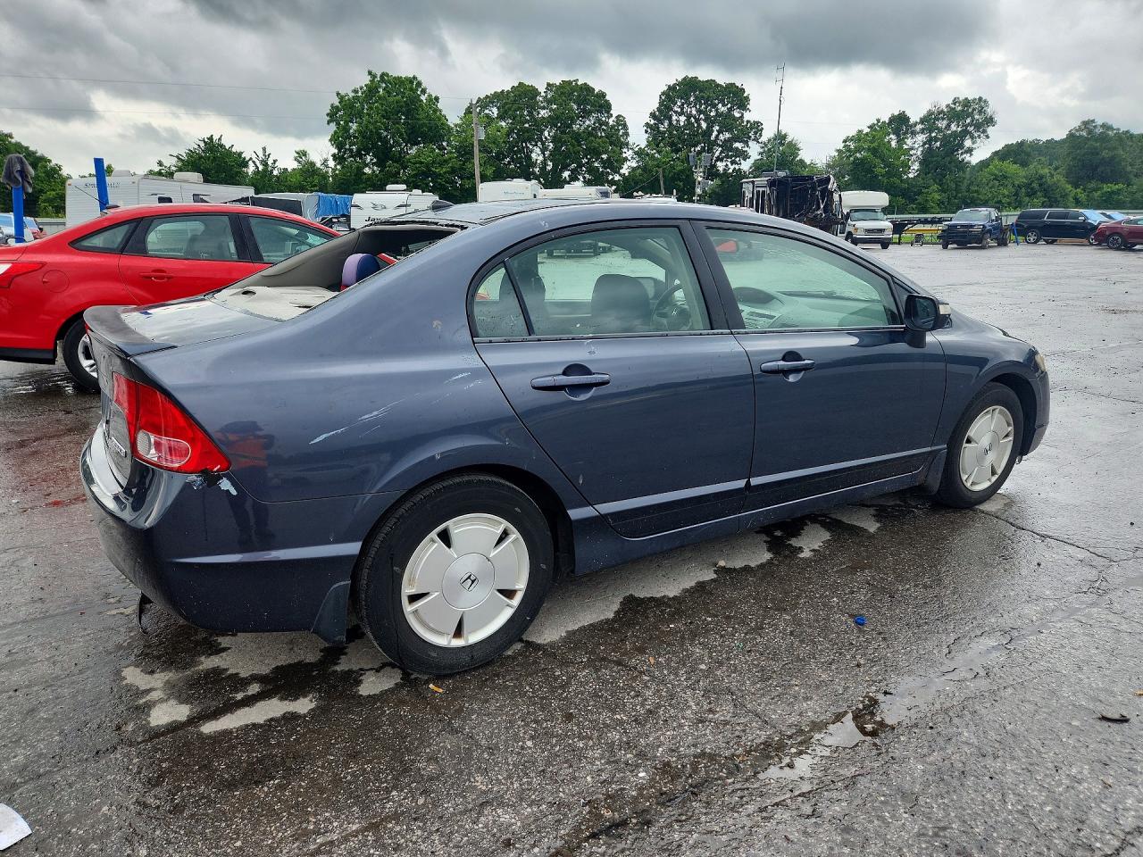 2008 Honda Civic Hybrid Blue vin: JHMFA36278S020780