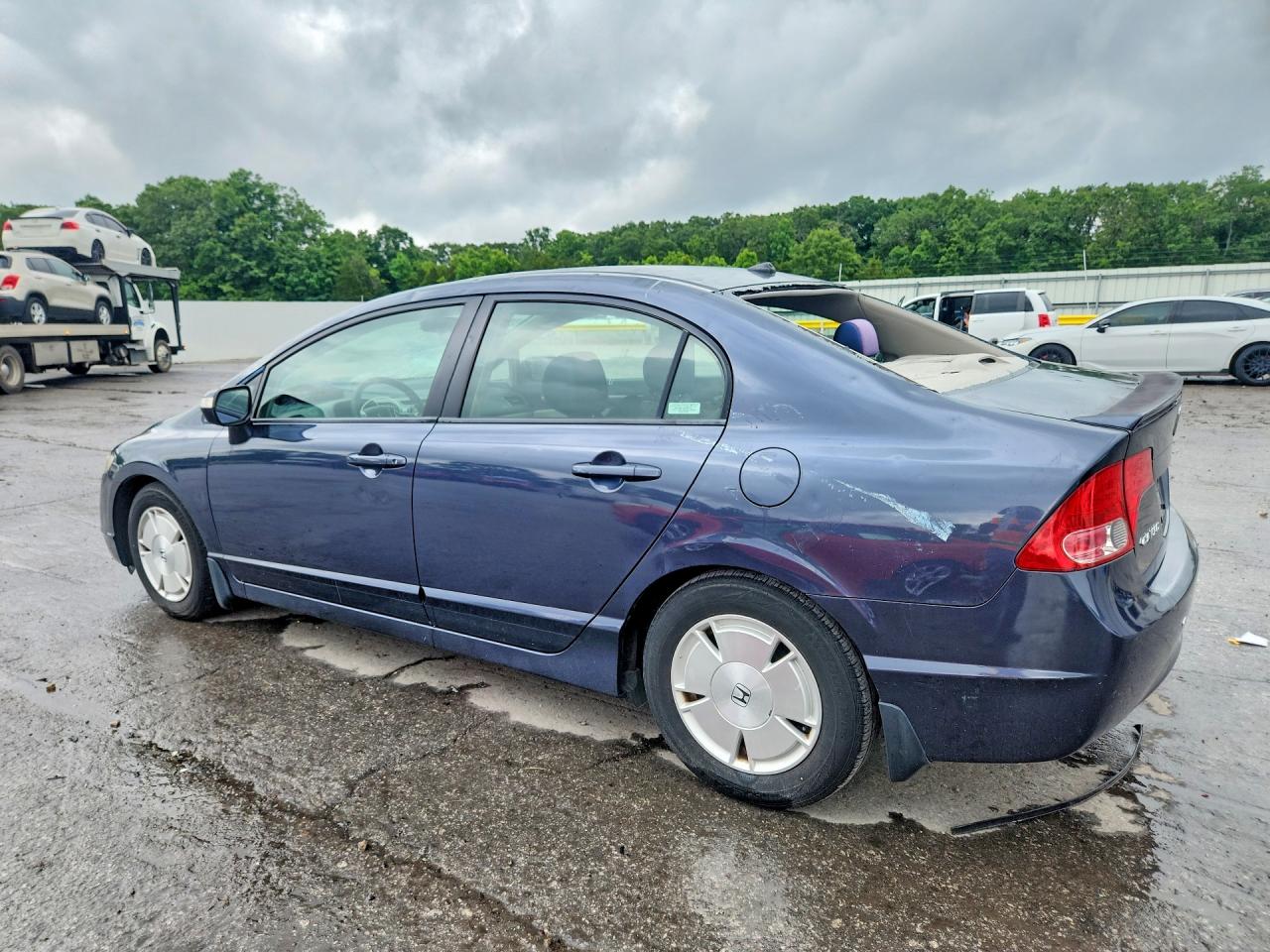 2008 Honda Civic Hybrid Blue vin: JHMFA36278S020780