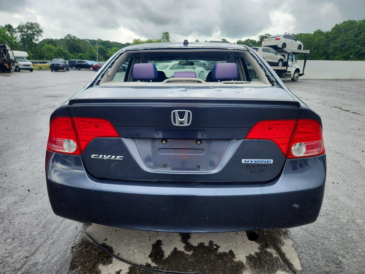 2008 Honda Civic Hybrid Blue vin: JHMFA36278S020780