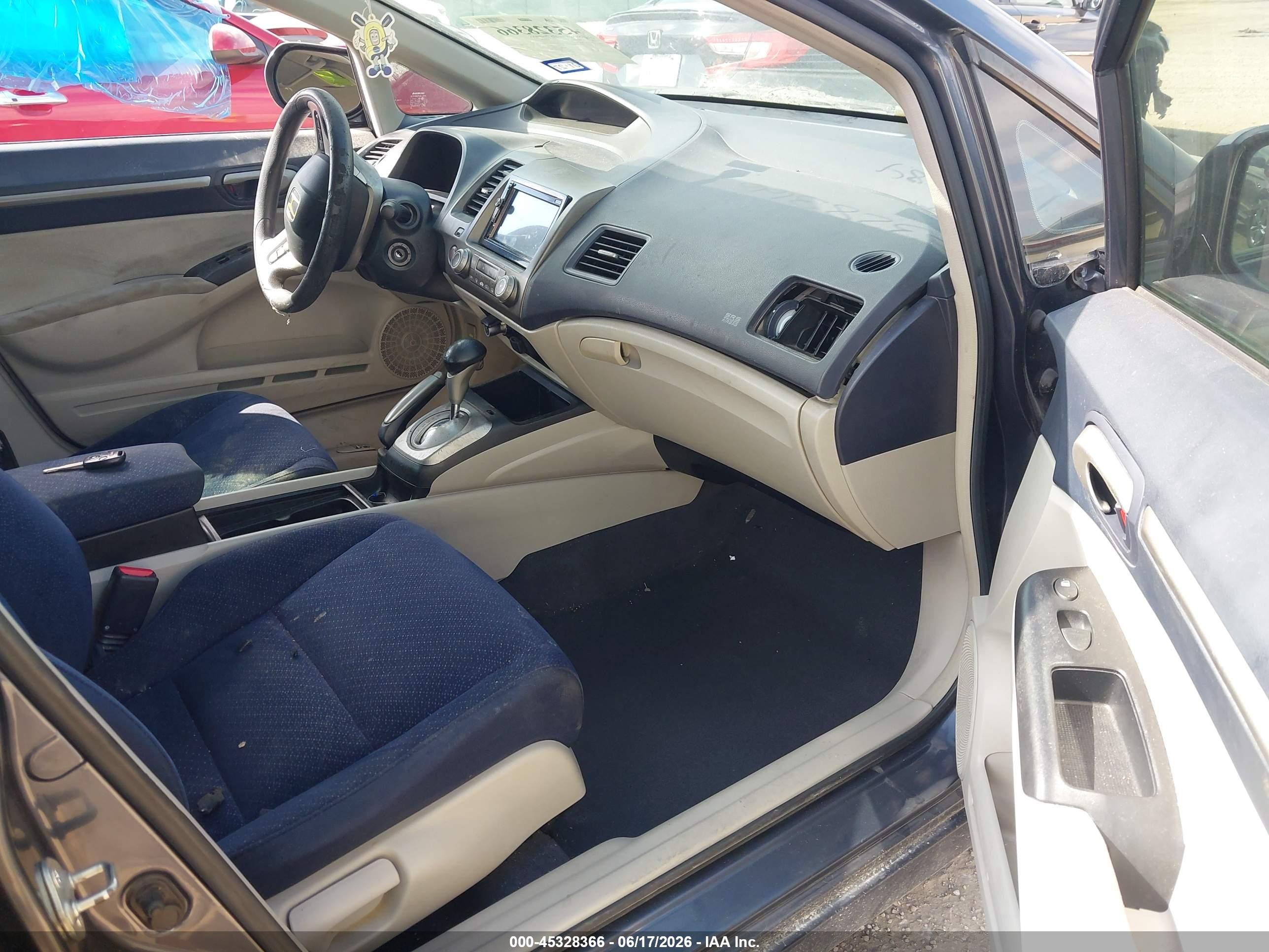 2008 Honda Civic Hybrid Blue vin: JHMFA36278S021878