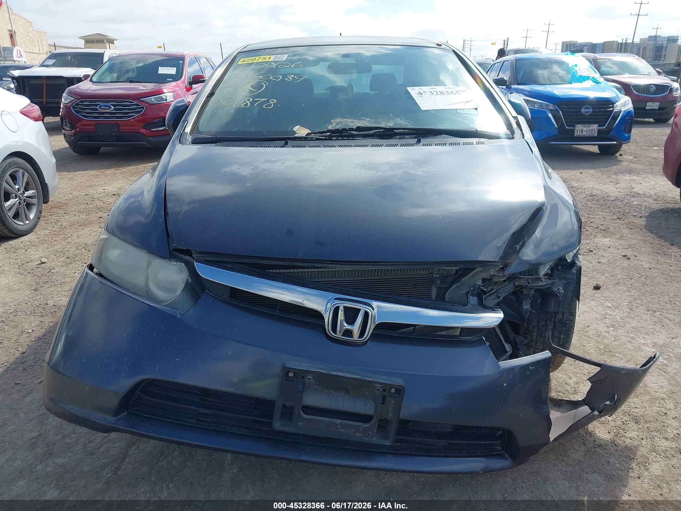 2008 Honda Civic Hybrid Blue vin: JHMFA36278S021878