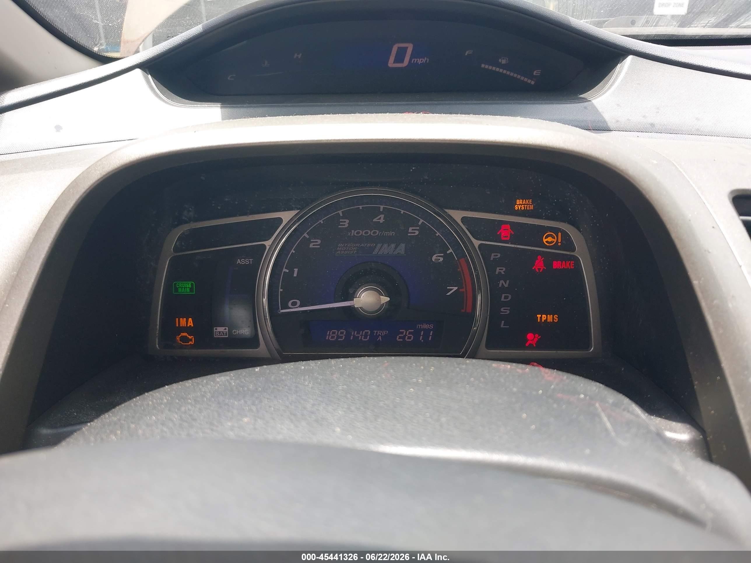 2008 Honda Civic Hybrid   Gray vin: JHMFA36278S023310