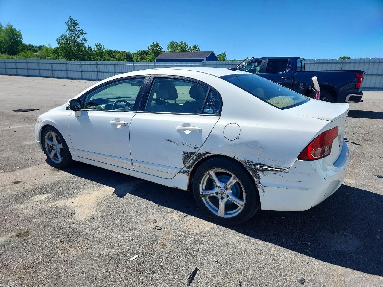 2008 Honda Civic Hybrid White vin: JHMFA36278S026174
