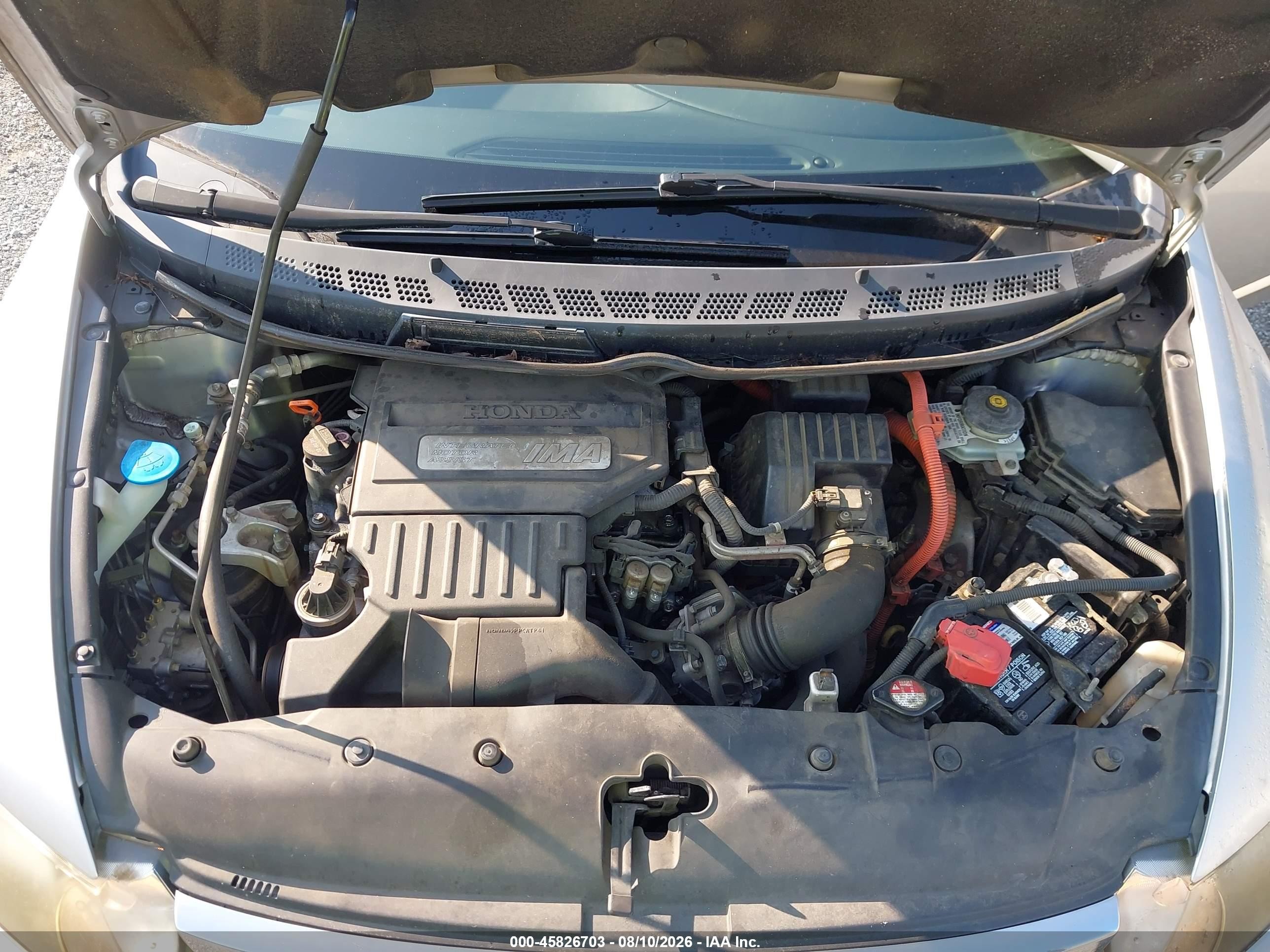 2008 Honda Civic Hybrid   Silver vin: JHMFA36278S027387