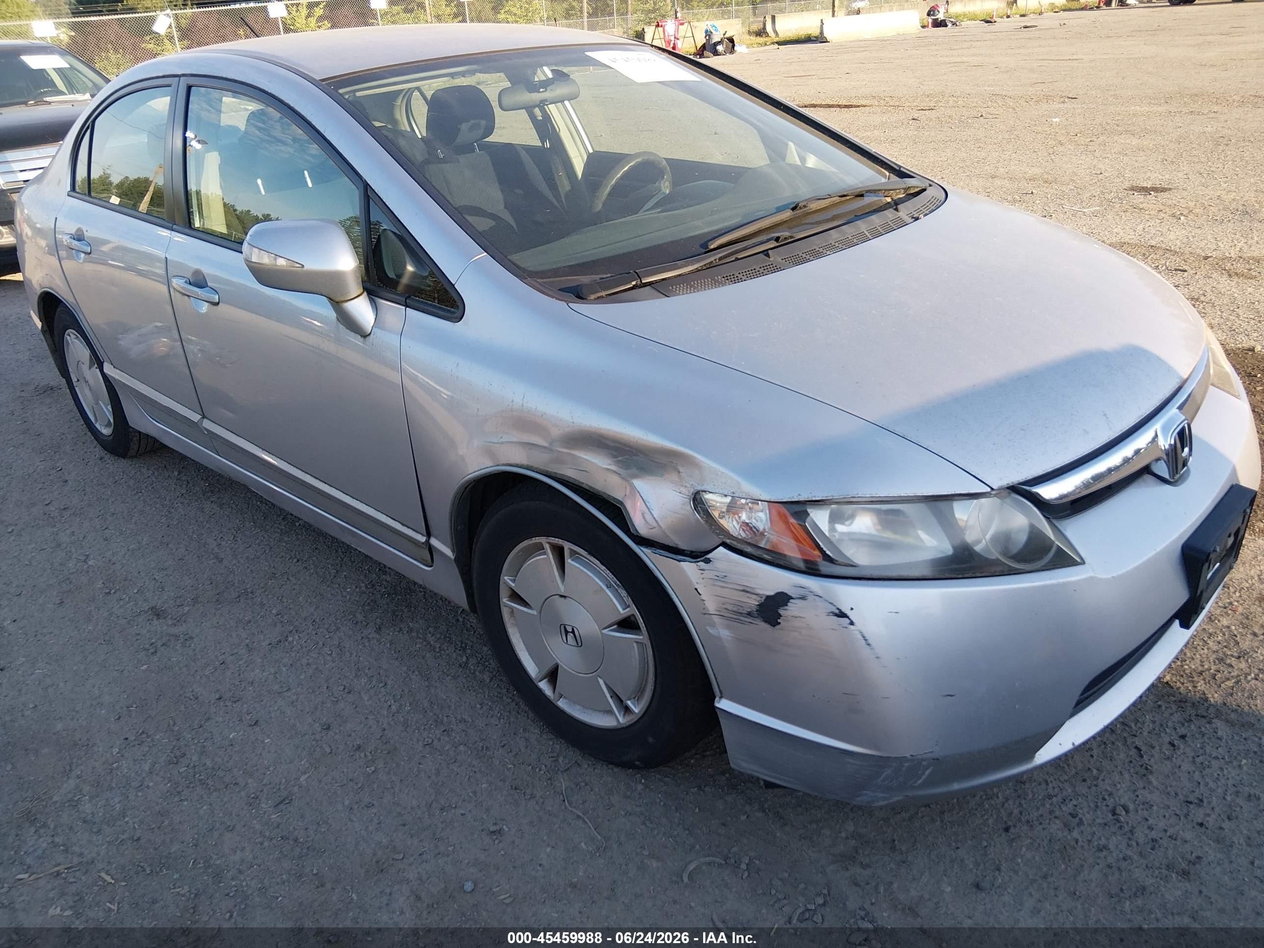 2008 Honda Civic Hybrid   Silver vin: JHMFA36278S028149
