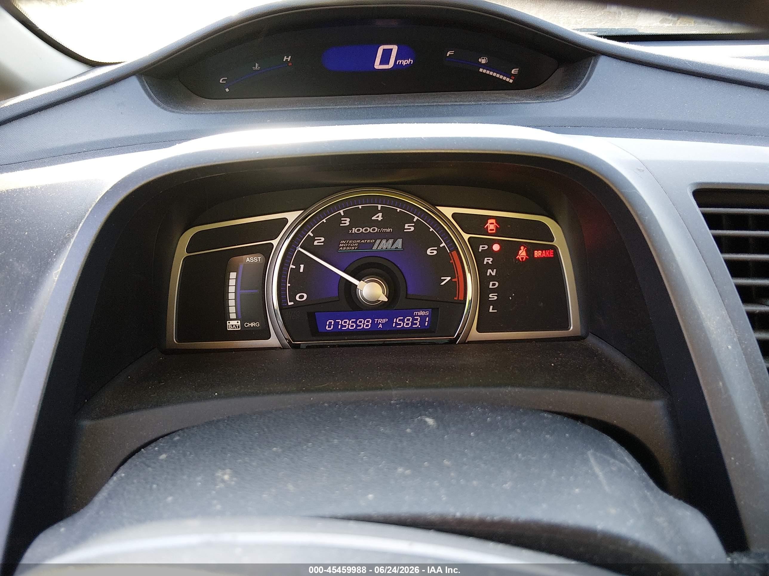 2008 Honda Civic Hybrid   Silver vin: JHMFA36278S028149