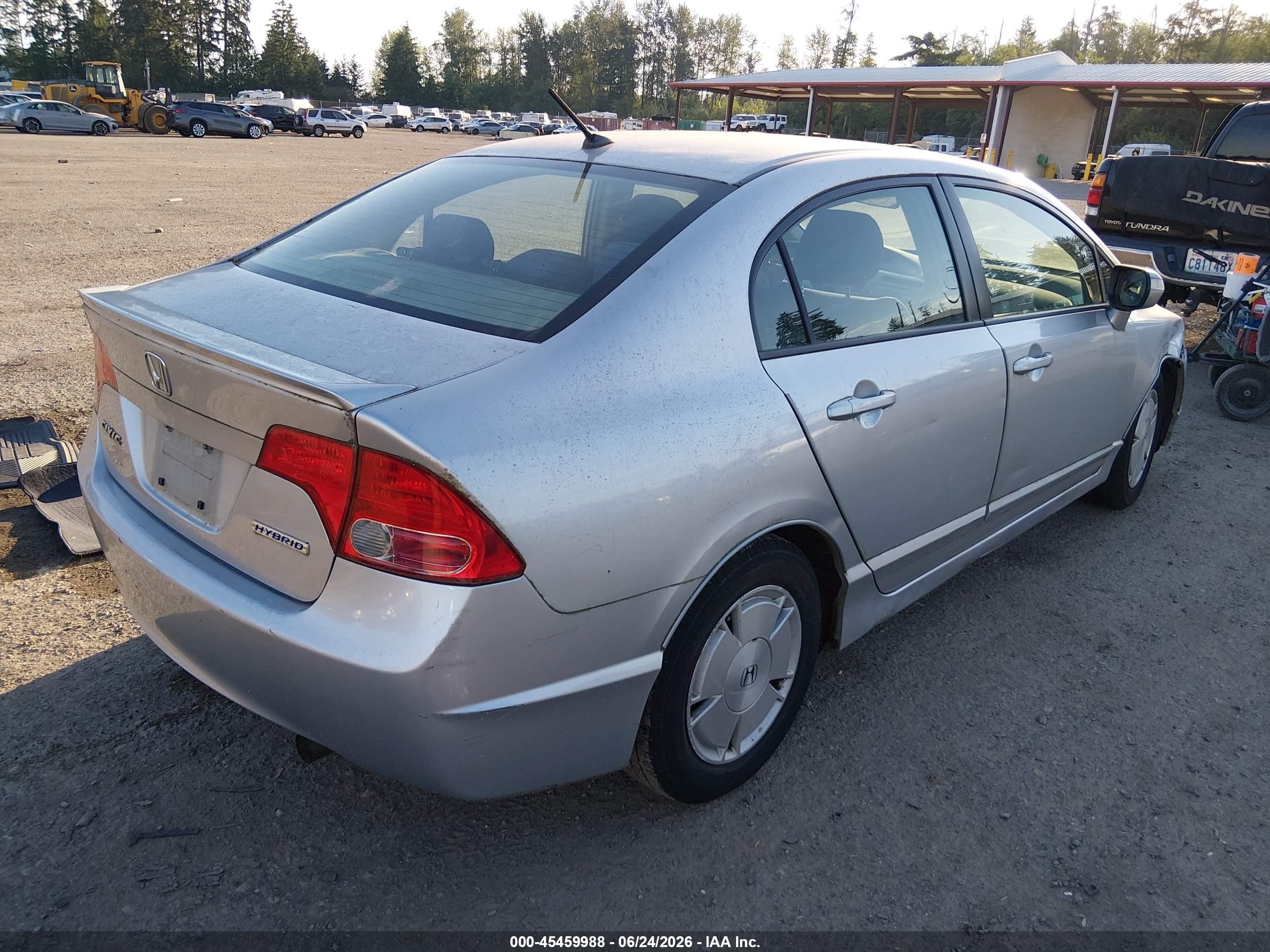 2008 Honda Civic Hybrid   Silver vin: JHMFA36278S028149