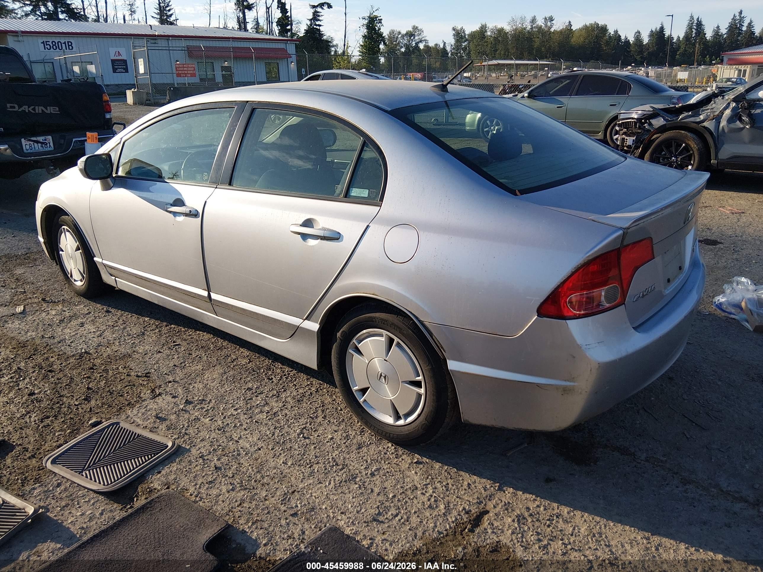2008 Honda Civic Hybrid   Silver vin: JHMFA36278S028149