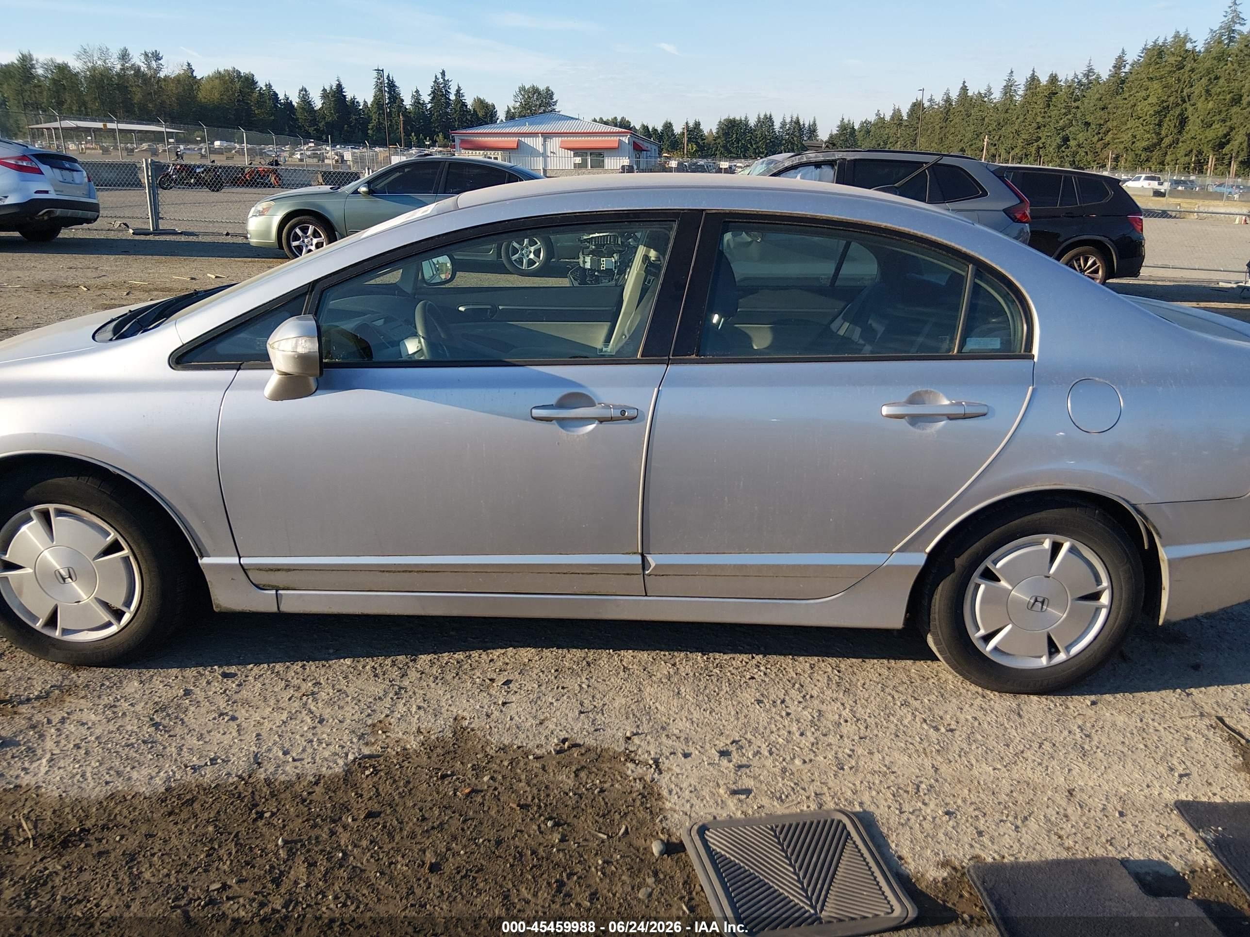 2008 Honda Civic Hybrid   Silver vin: JHMFA36278S028149