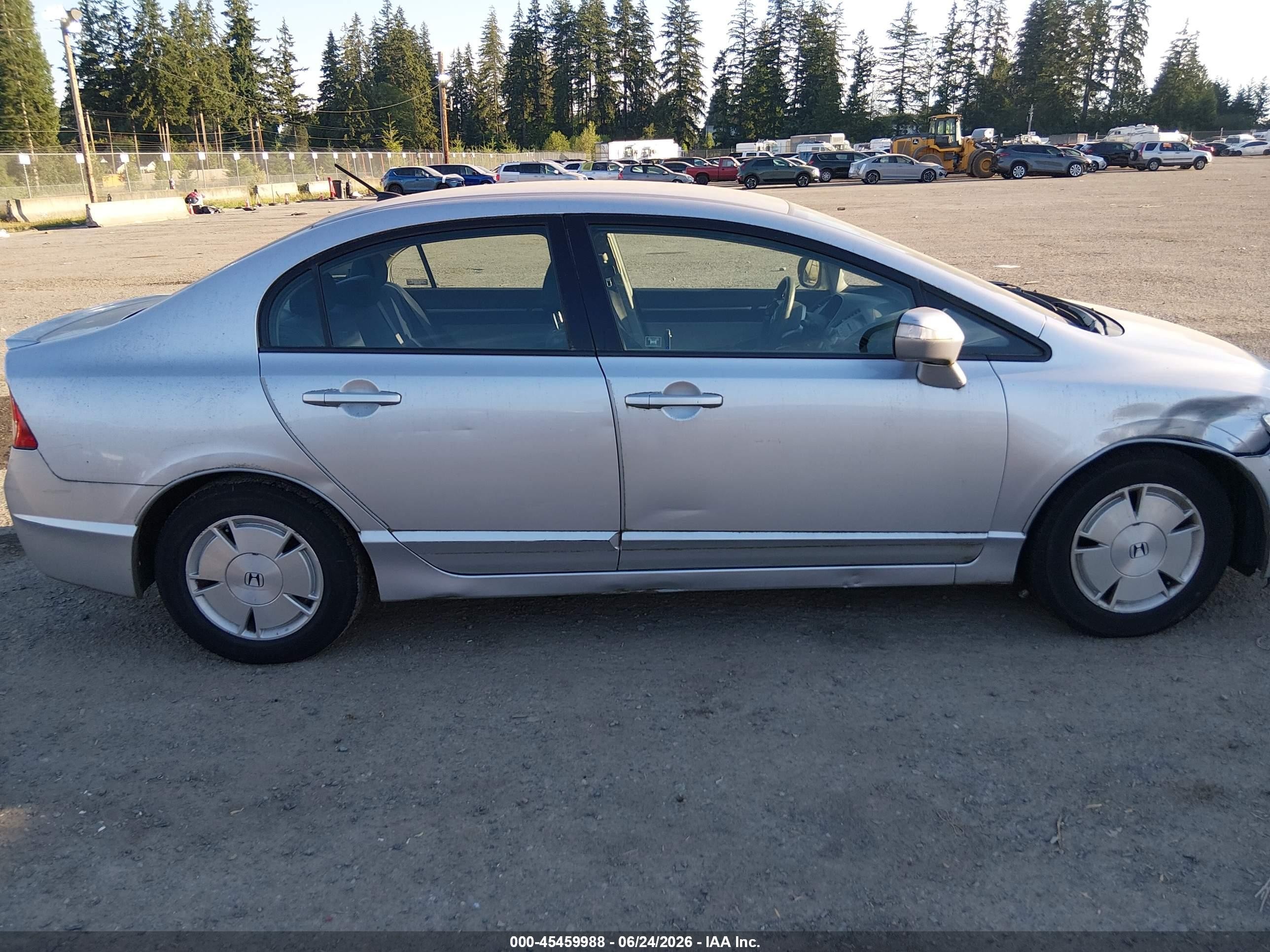 2008 Honda Civic Hybrid   Silver vin: JHMFA36278S028149