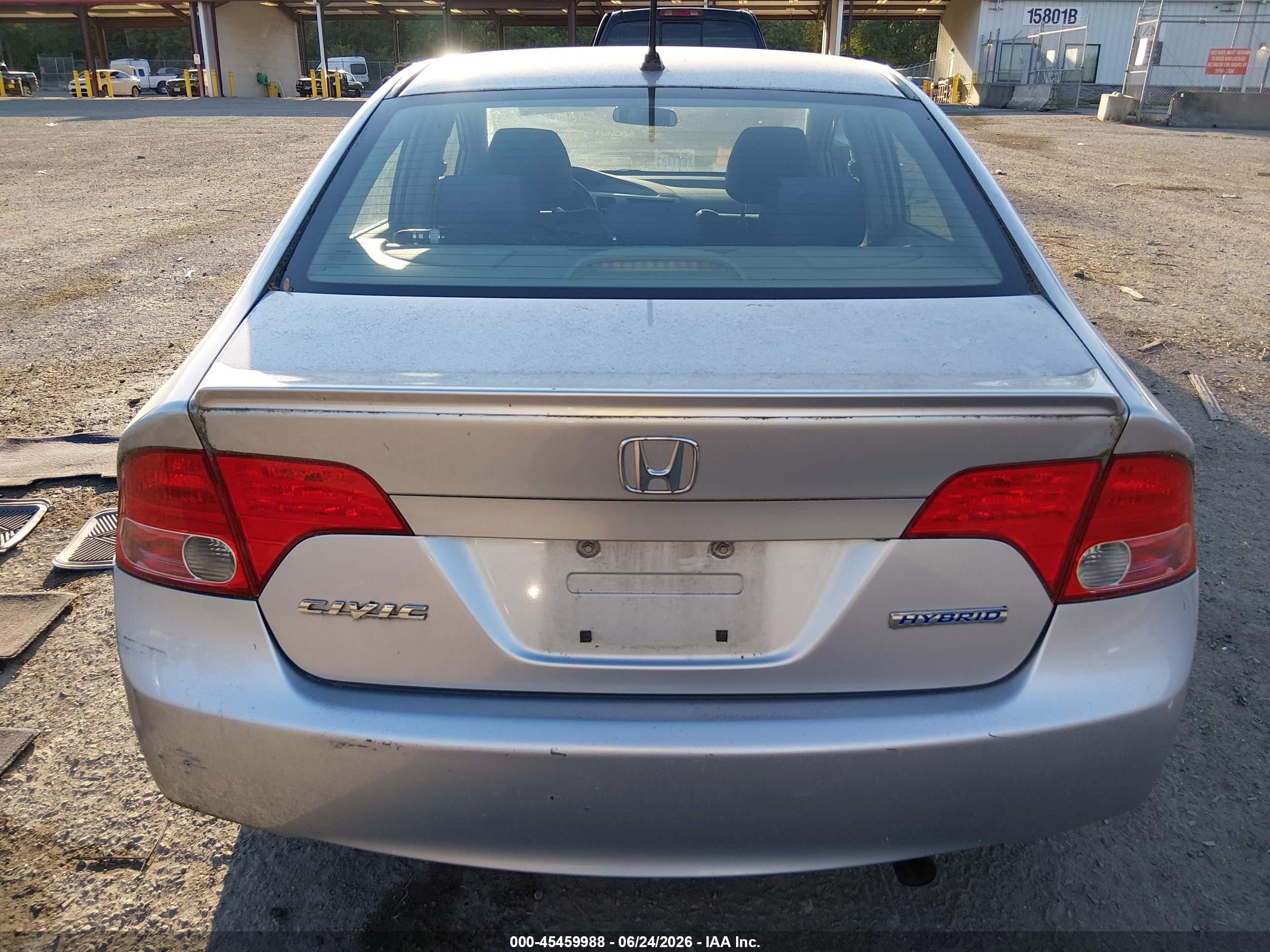 2008 Honda Civic Hybrid   Silver vin: JHMFA36278S028149