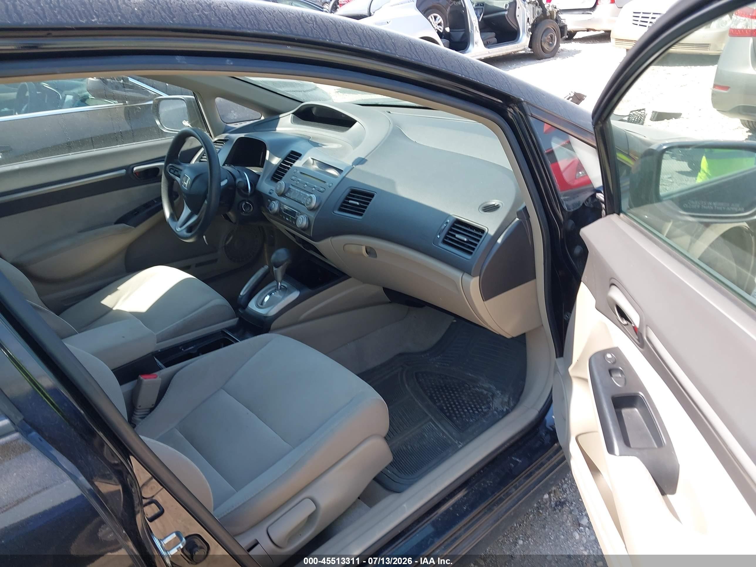 2009 Honda Civic Hybrid Gray vin: JHMFA36279S008498