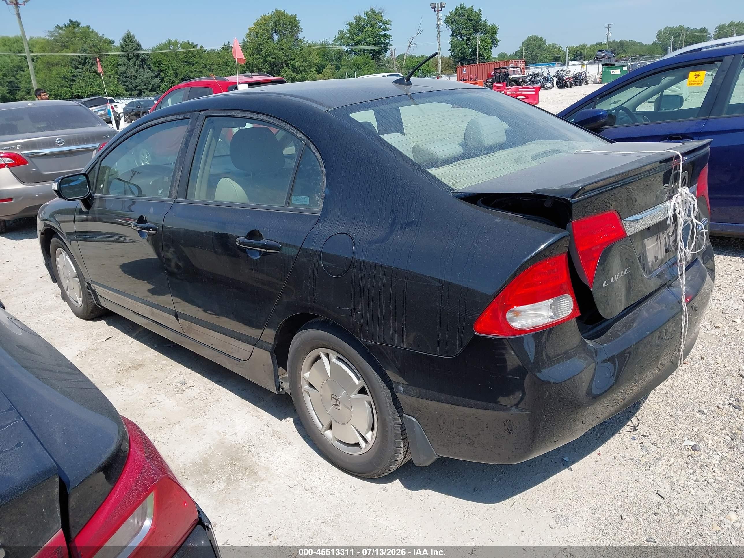 2009 Honda Civic Hybrid Gray vin: JHMFA36279S008498